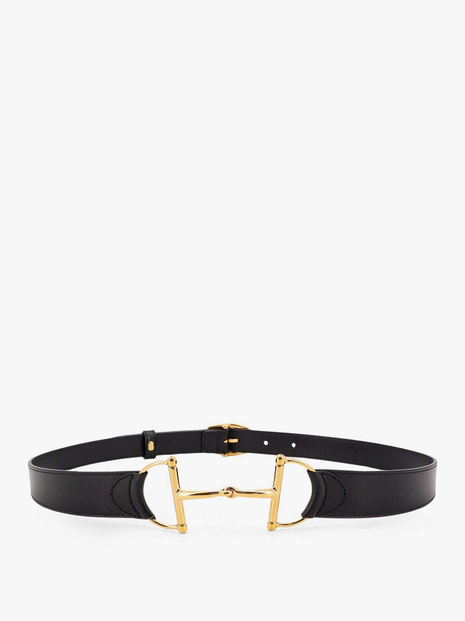 Gucci Leather Belt With Maxi Metal Horsebit