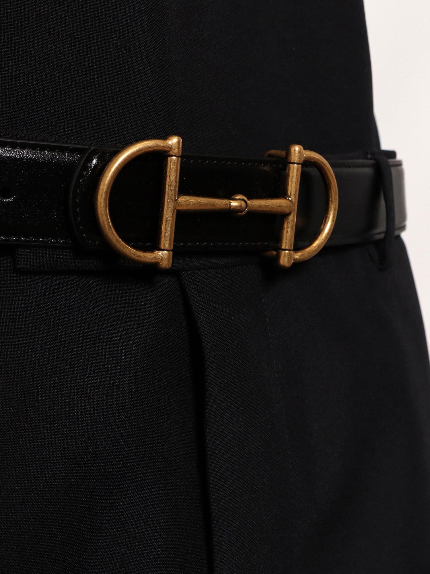 Gucci Leather Belt With Metal Horsebit