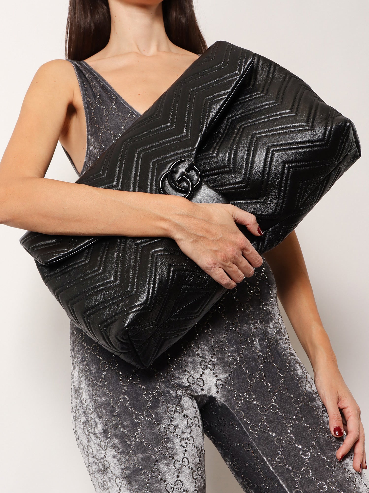 Gucci Matelassé Leather Gg Marmont Shoulder Bag