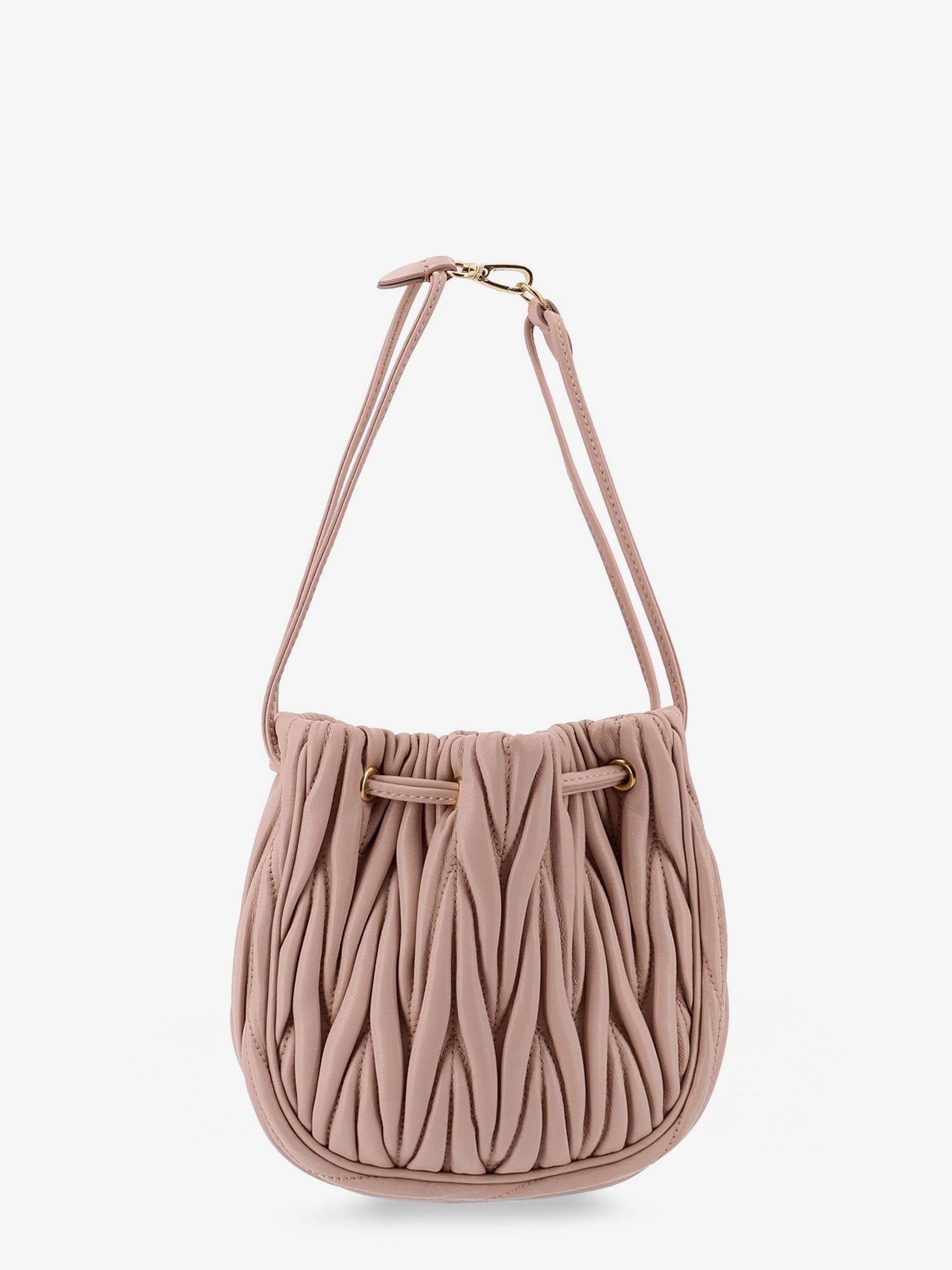 Miu Miu Matelassé Leather Bucket Bag