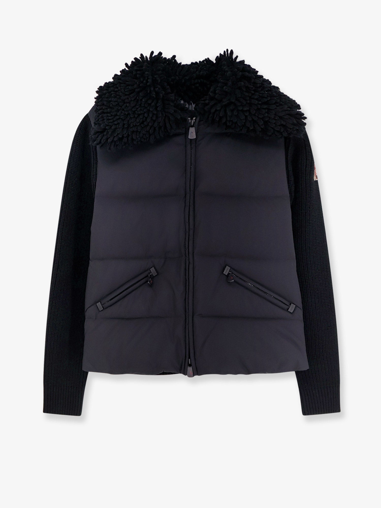 Moncler Grenoble Down Jacket With Wool Inserts