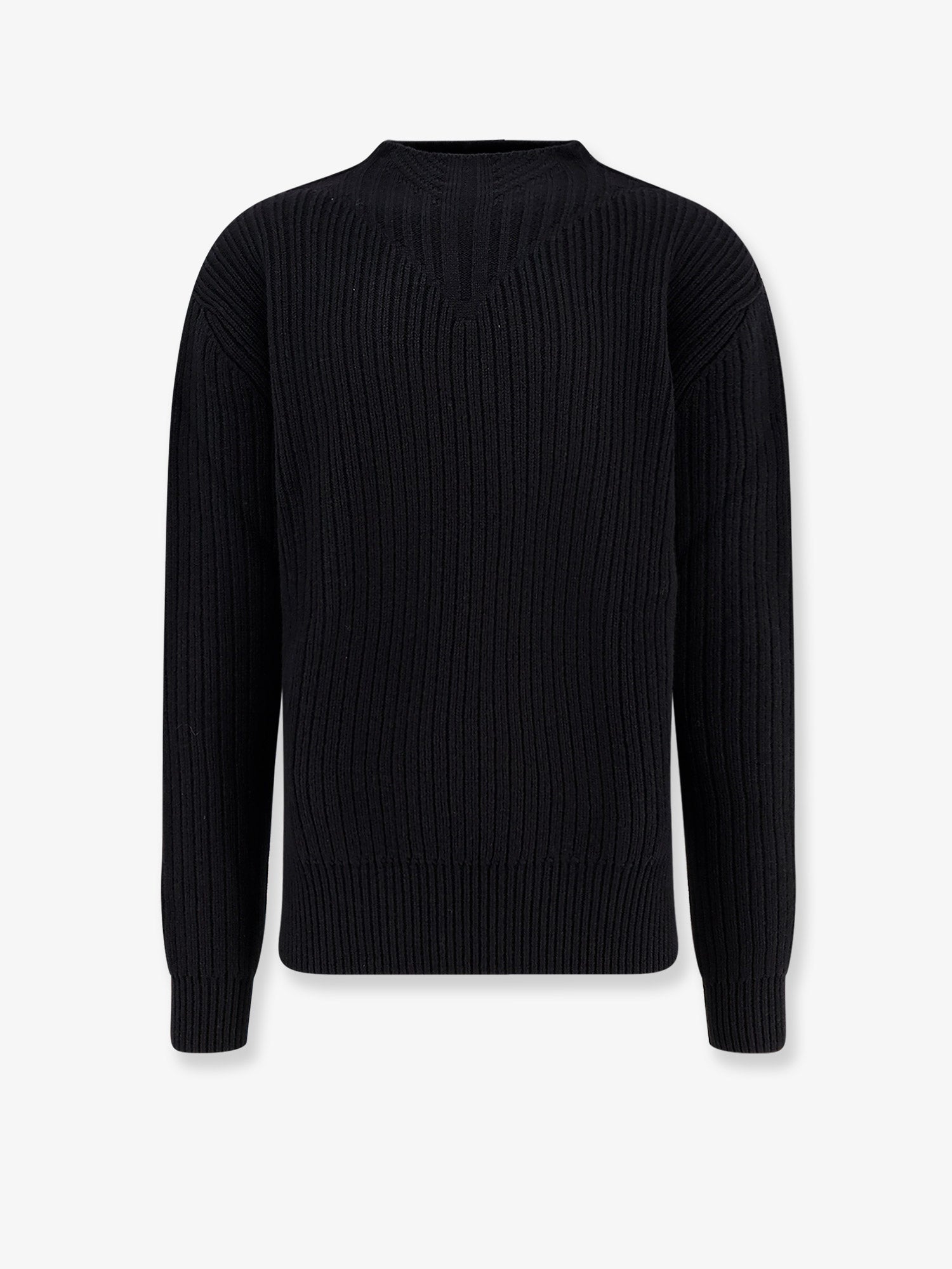 Rick Owens Fisherman Round Neck Virgin Wool Sweater