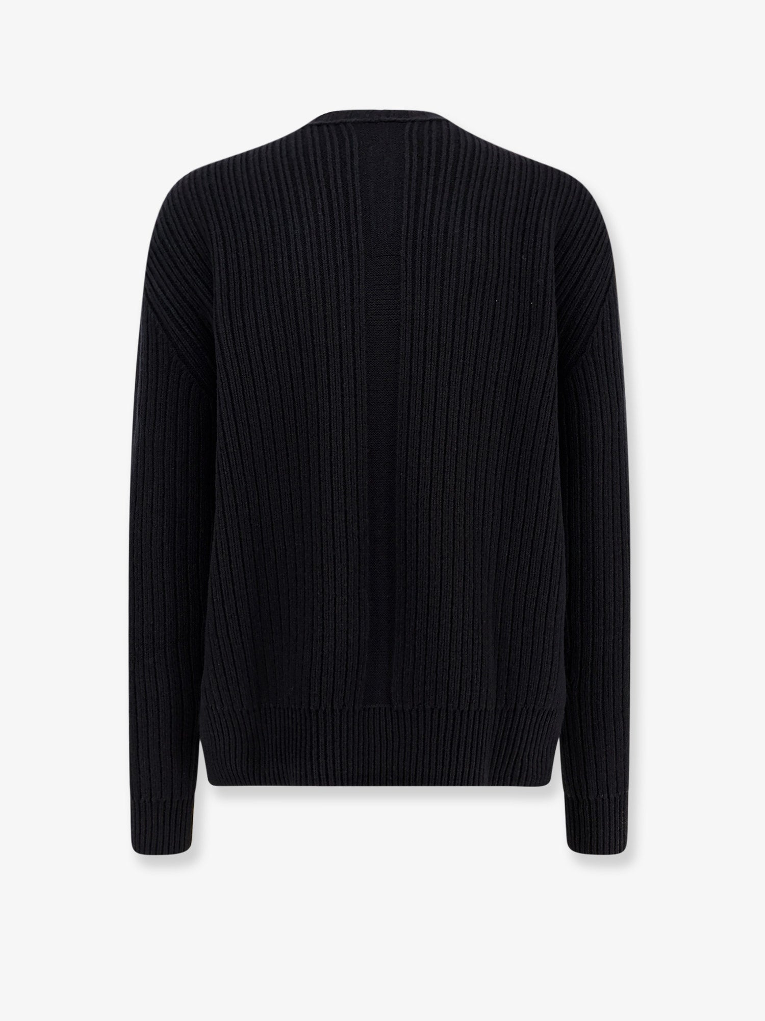 Rick Owens Fisherman Round Neck Virgin Wool Sweater