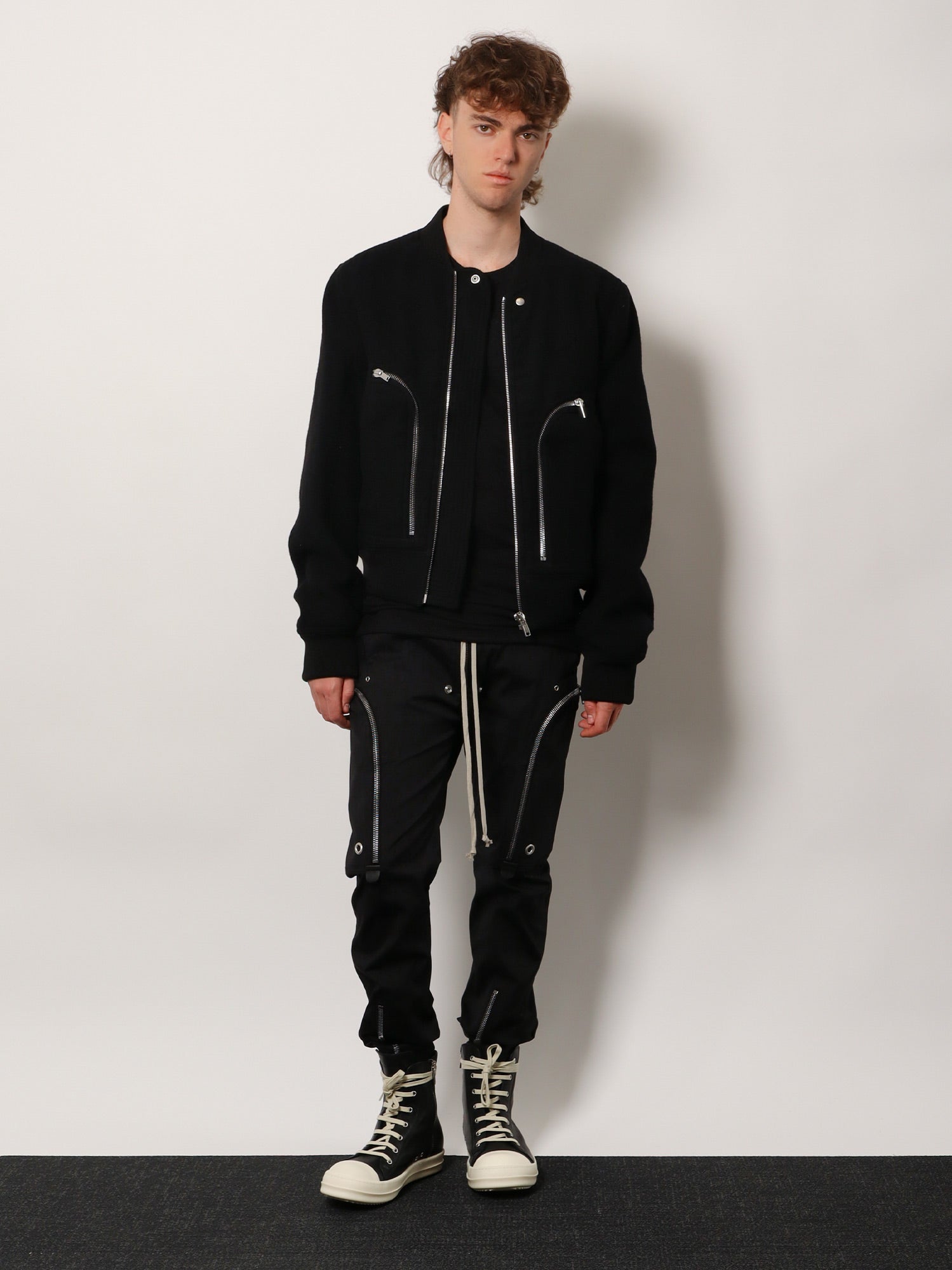 Rick Owens Bauhaus Flight Virgin Wool Bomber