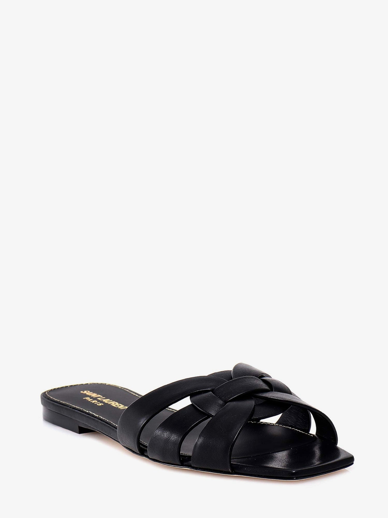 Saint Laurent Tribute 05 Leather Nu Pieds Flat Sandals