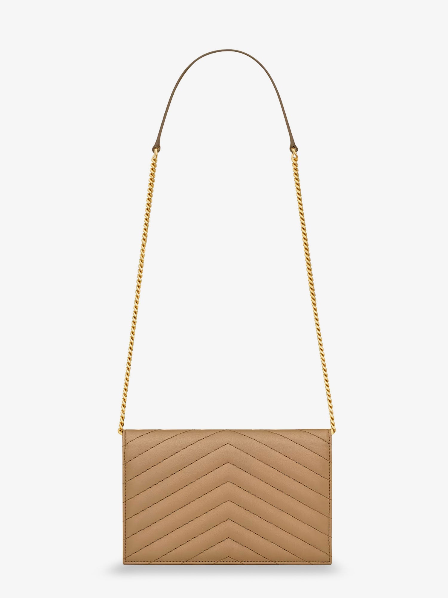 Saint Laurent Envelope Leather Shoulder Bag