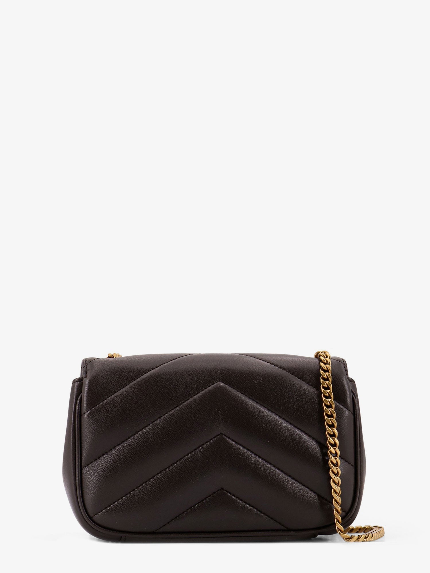 Saint Laurent Loulou Mini Leather Crossbody Bag