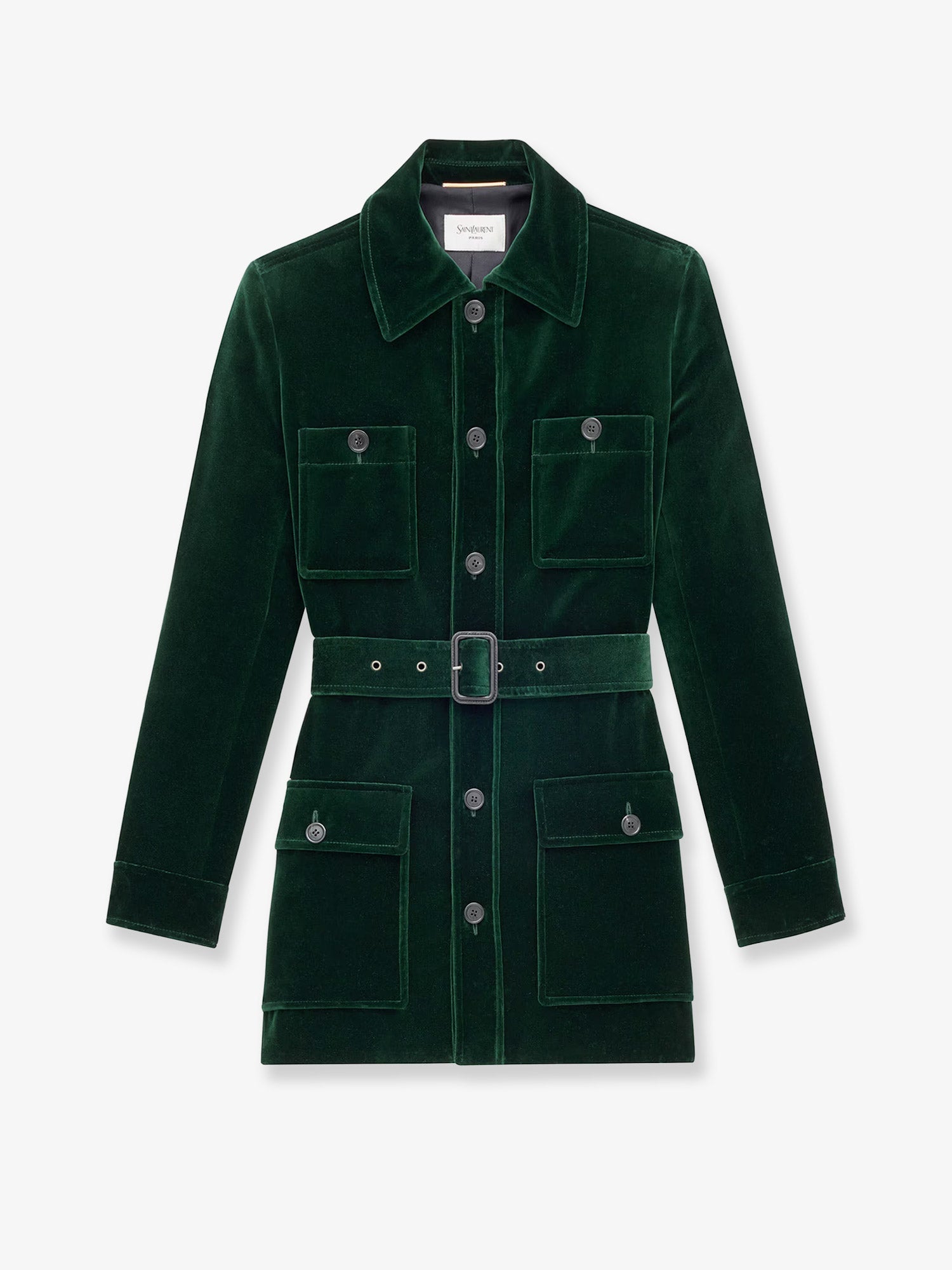 Saint Laurent Sahariana Velvet Blazer