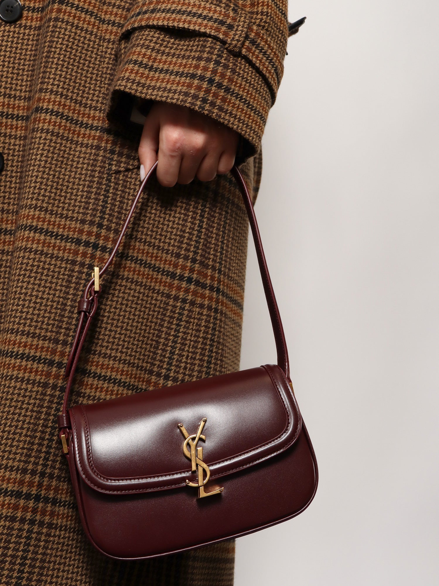 Saint Laurent Solferino Mini Leather Shoulder Bag