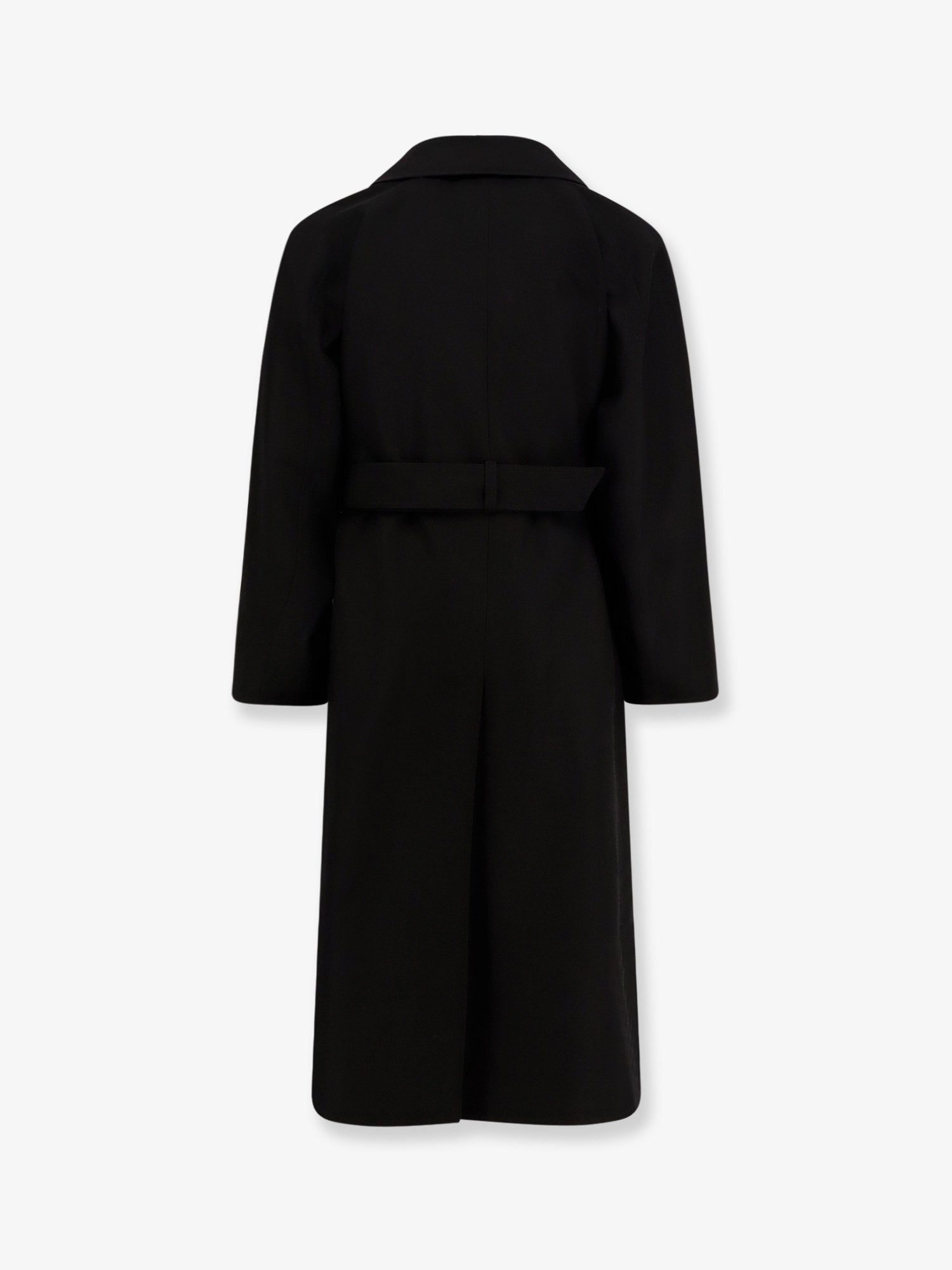 Saint Laurent Certified Wool Coat With Belt