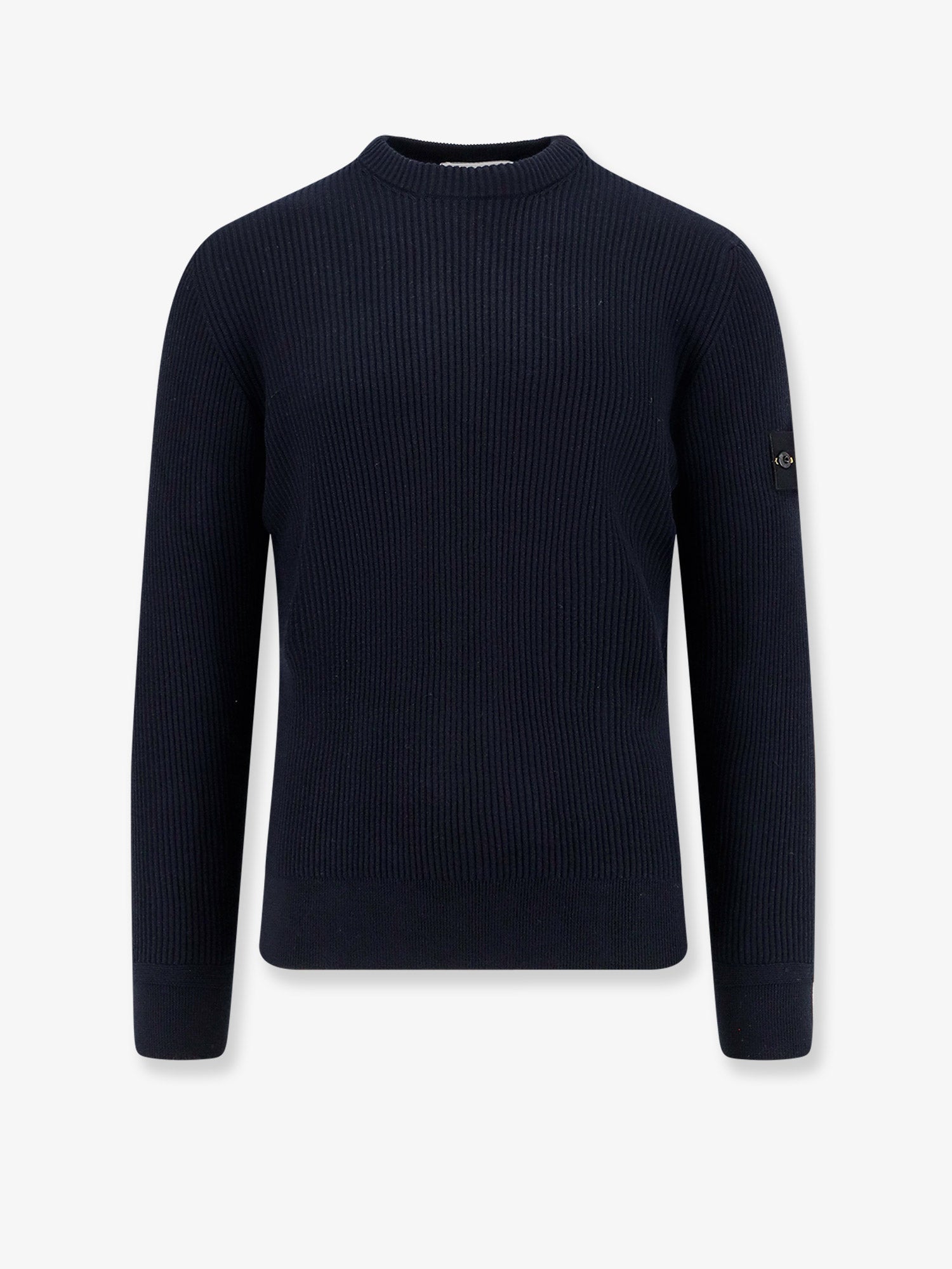 Stone Island Ribbed Certified Virgin Wool Sweater