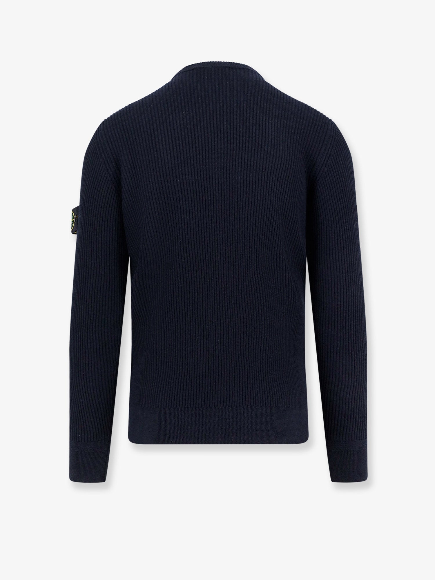Stone Island Ribbed Certified Virgin Wool Sweater