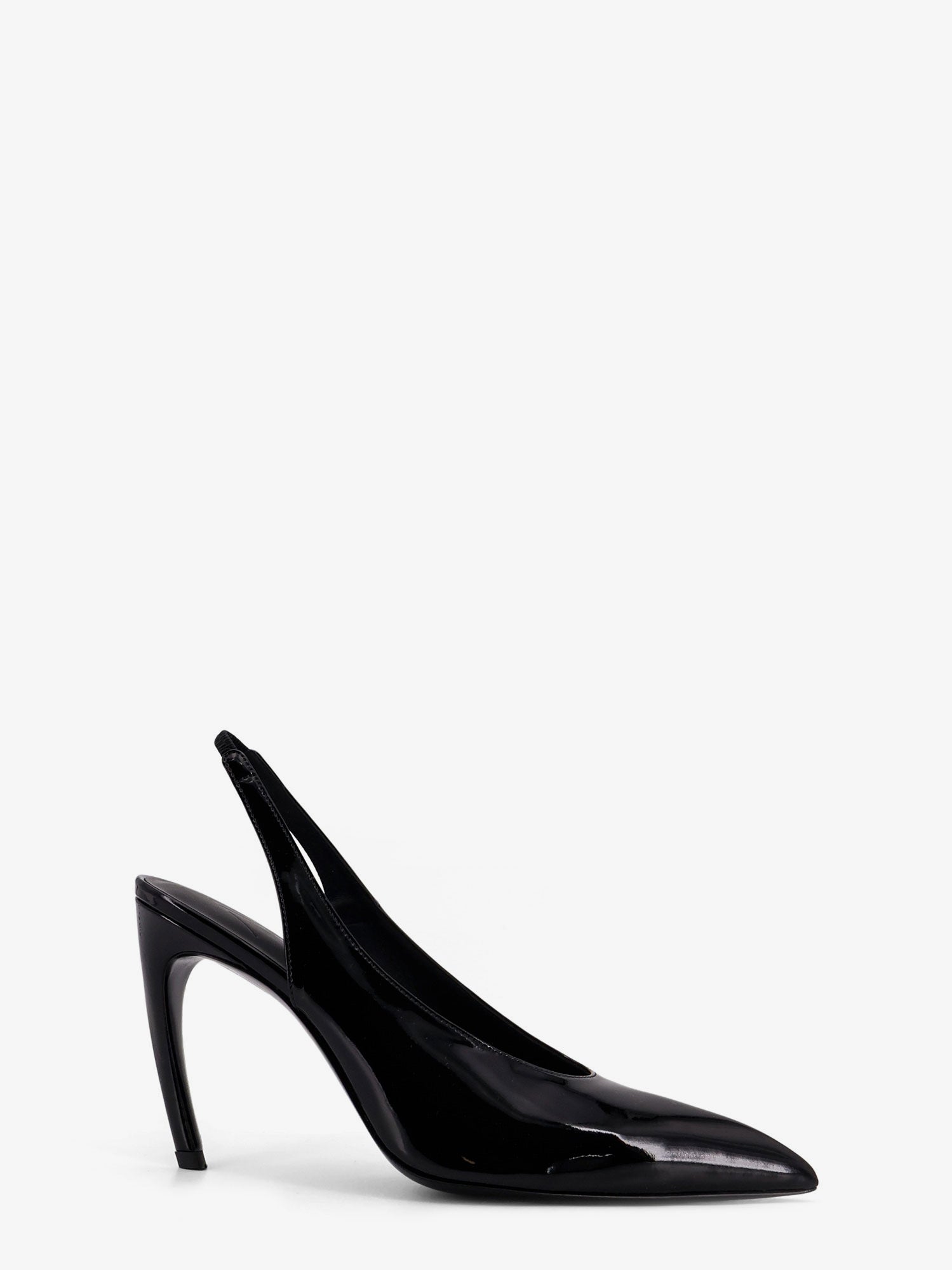 The Attico Viper Leather Slingback Pumps