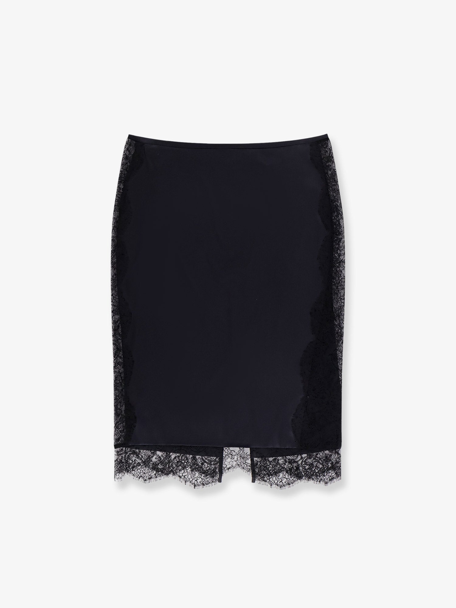 Tom Ford Silk Skirt With Lace Inserts