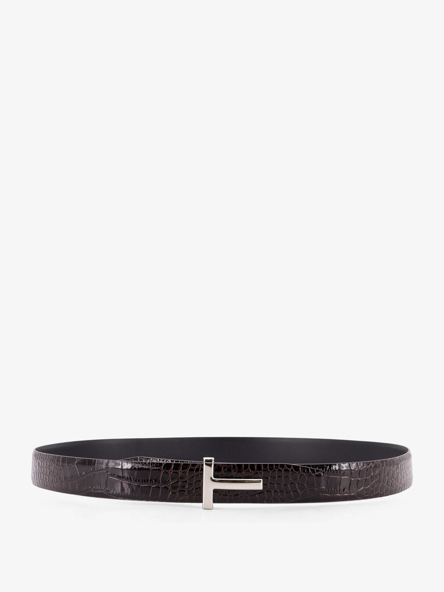 Tom Ford Reversible Leather Belt With Crocodile-print