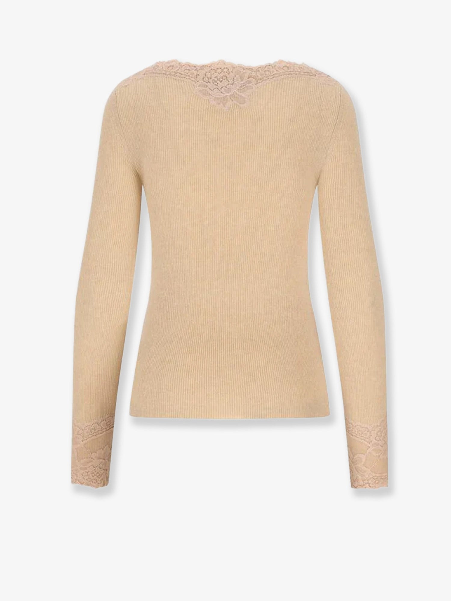 Valentino Cashmere Sweater With Lace Inserts