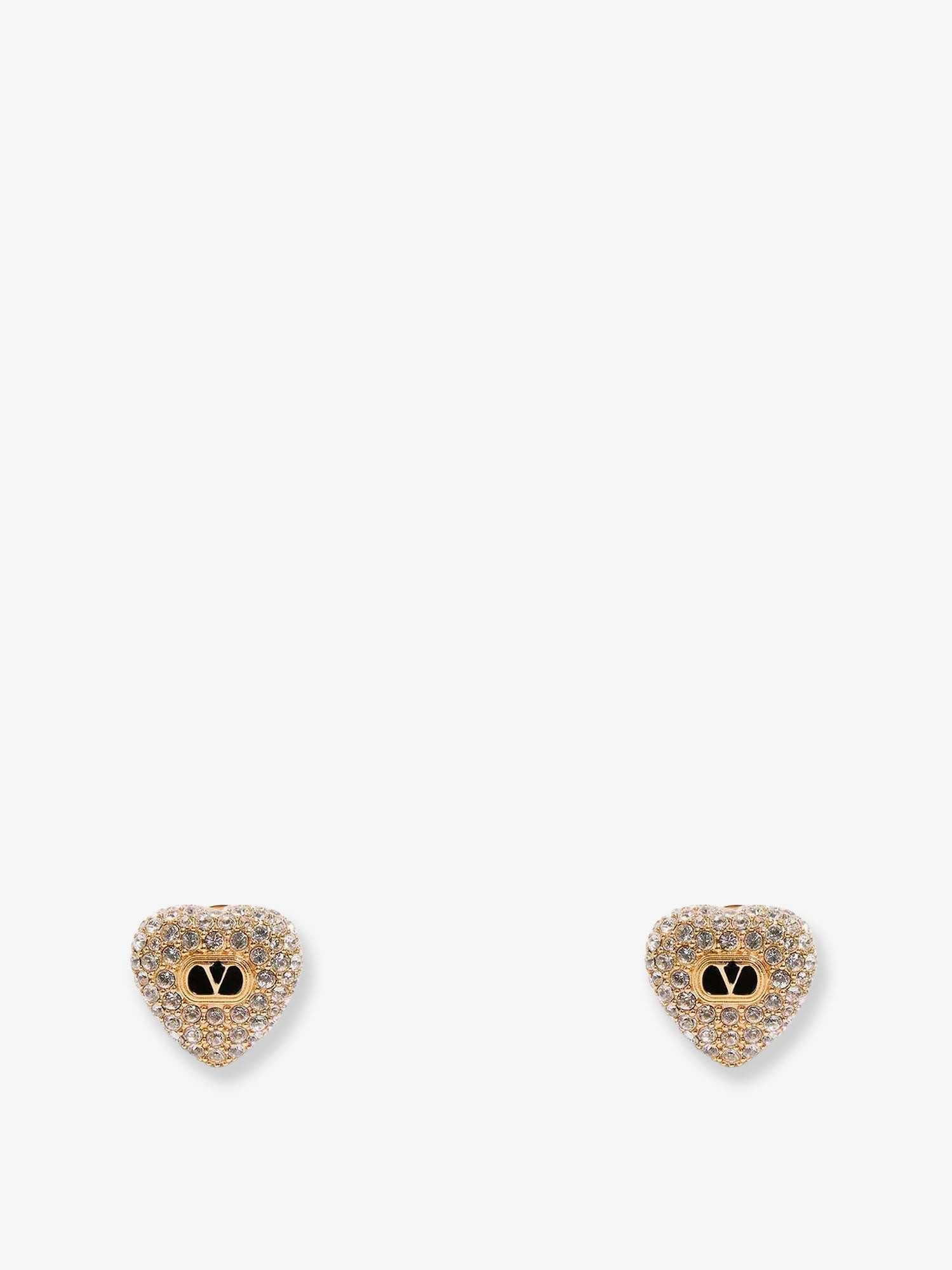 Valentino Coeur Royal Metal And Swarovski® Crystals Earrings