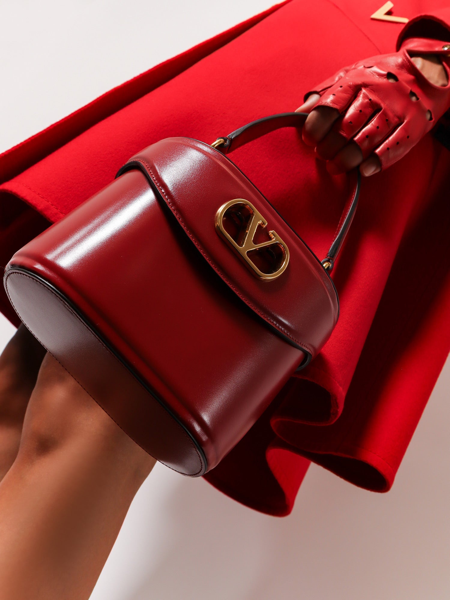 Valentino Vanity Bag Vain Leather Shoulder Bag