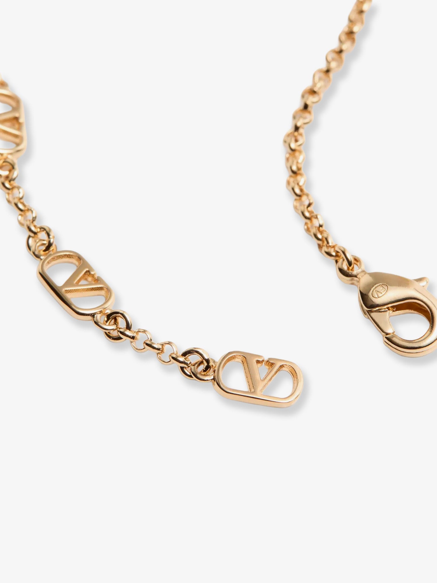 Valentino Ovalette Metal Necklace