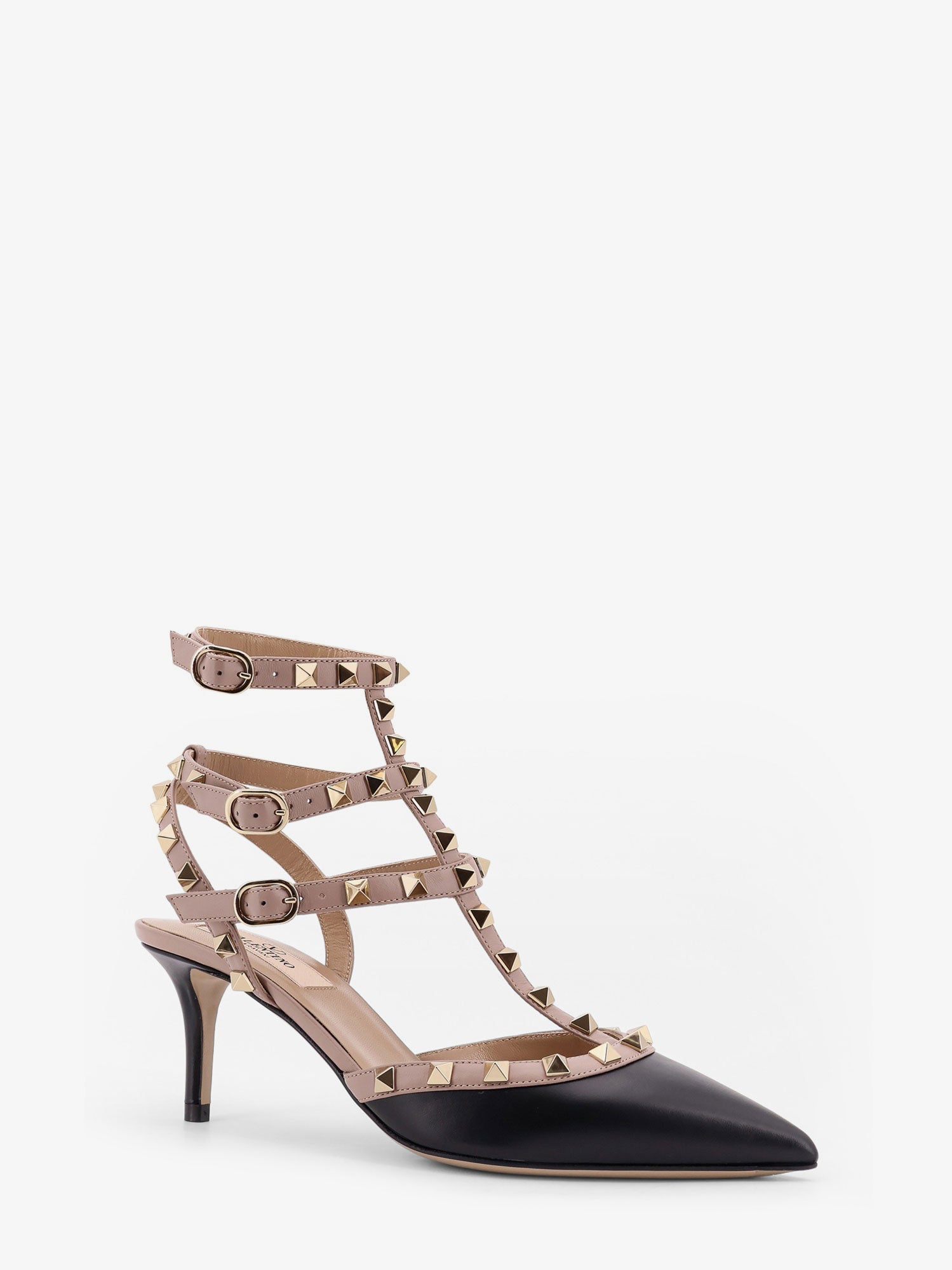 Valentino Rockstud Leather Decolleté Slingback