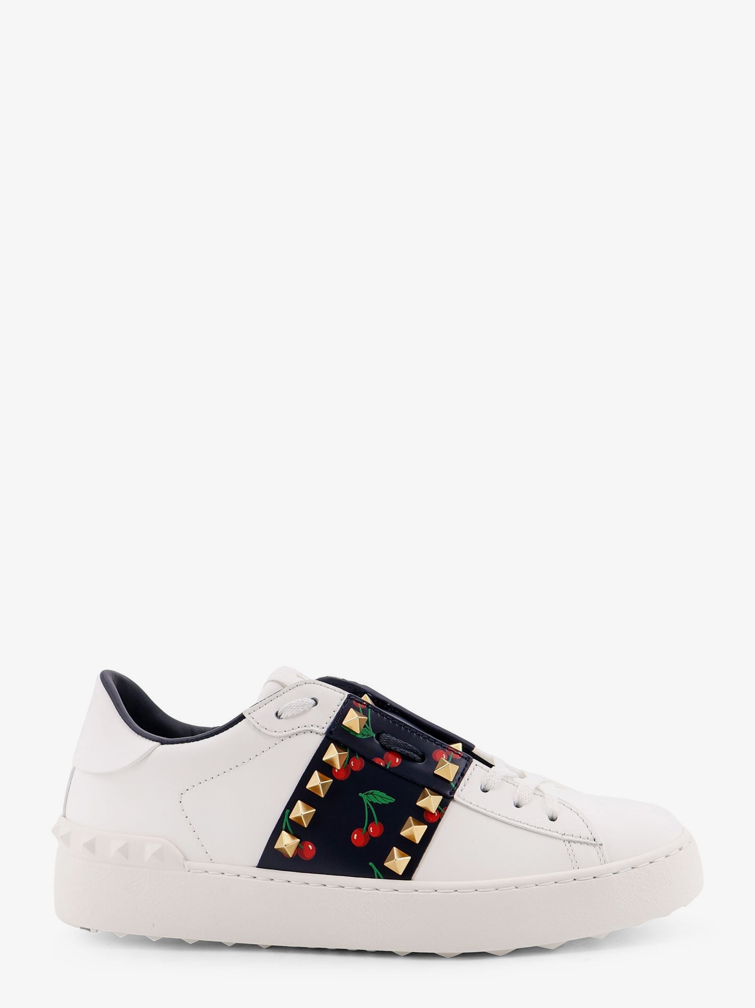 Valentino Rockstud Untitled Leather Low-top Sneakers
