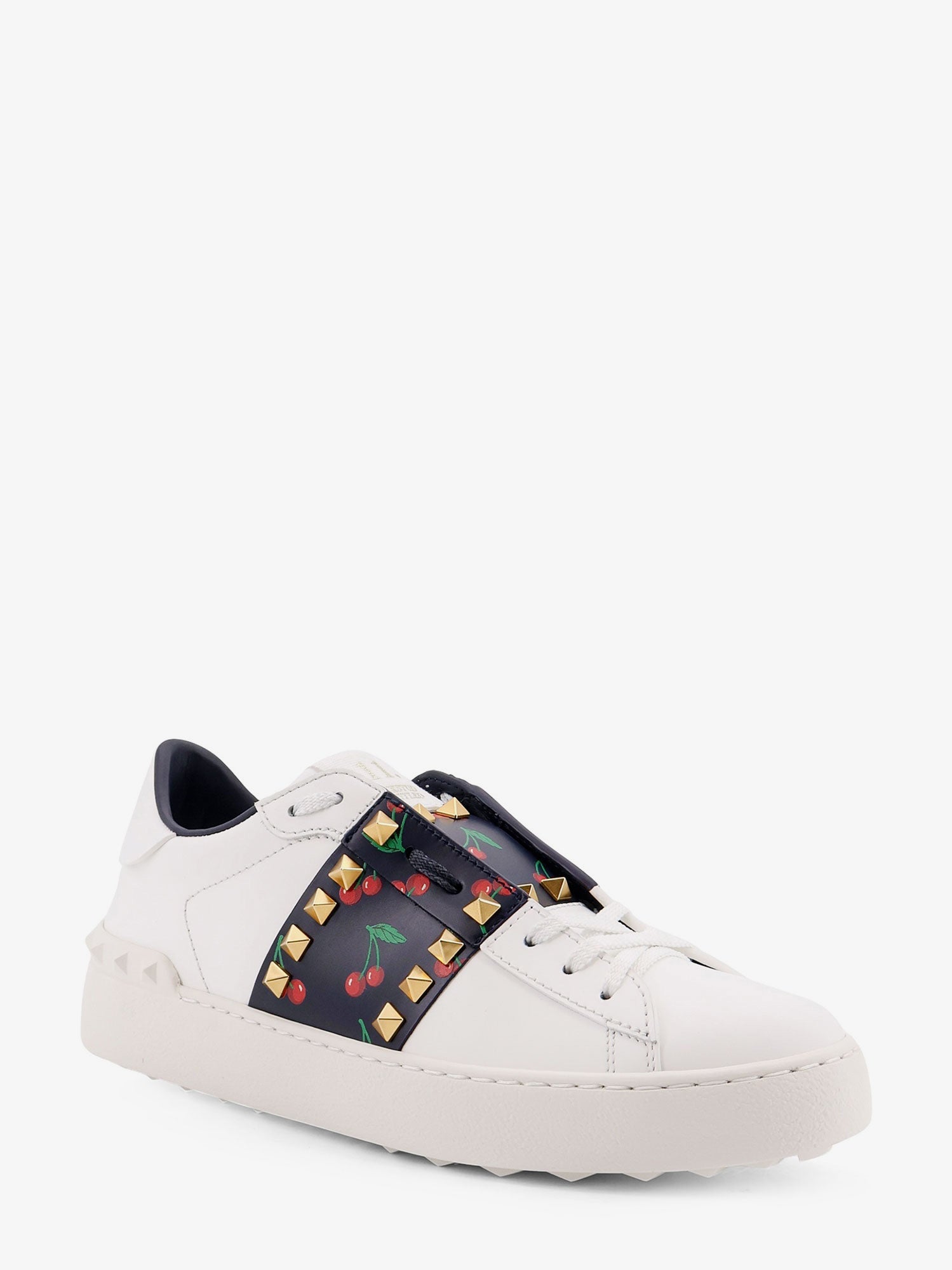 Valentino Rockstud Untitled Leather Low-top Sneakers