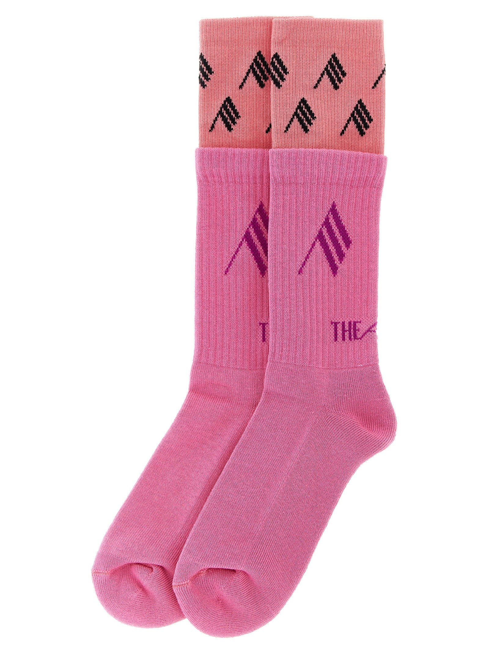 The Attico Double Layer Logo Socks
