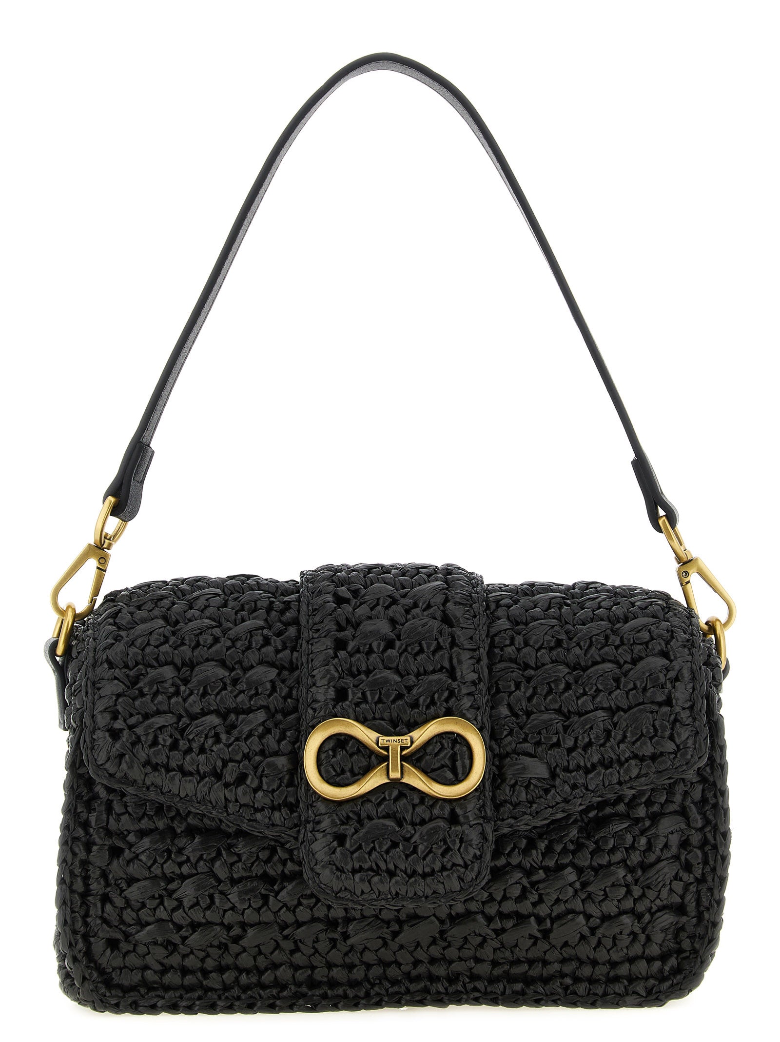 Twin Set Raffia Crossbody Bag