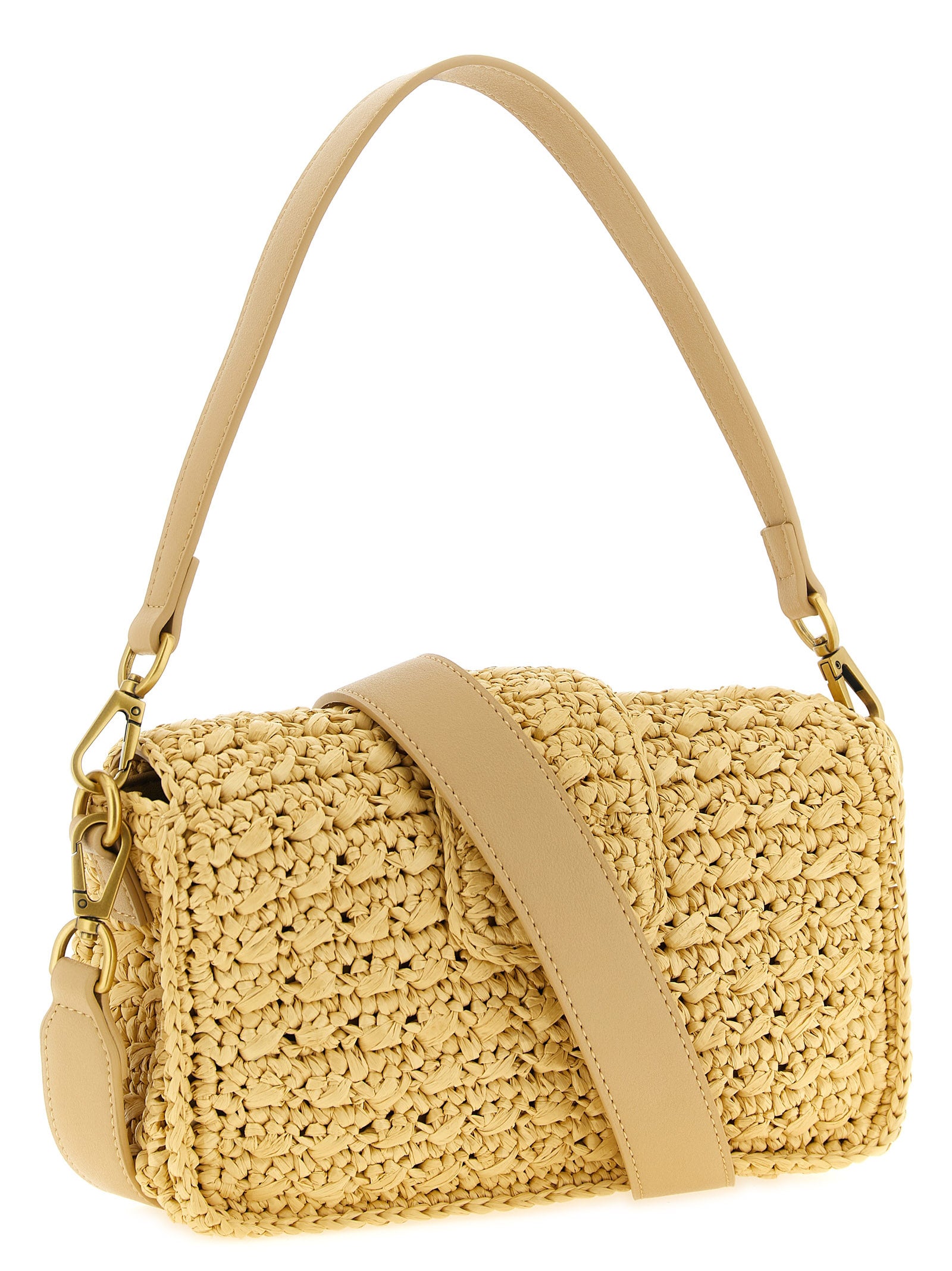 Twin Set Raffia Crossbody Bag