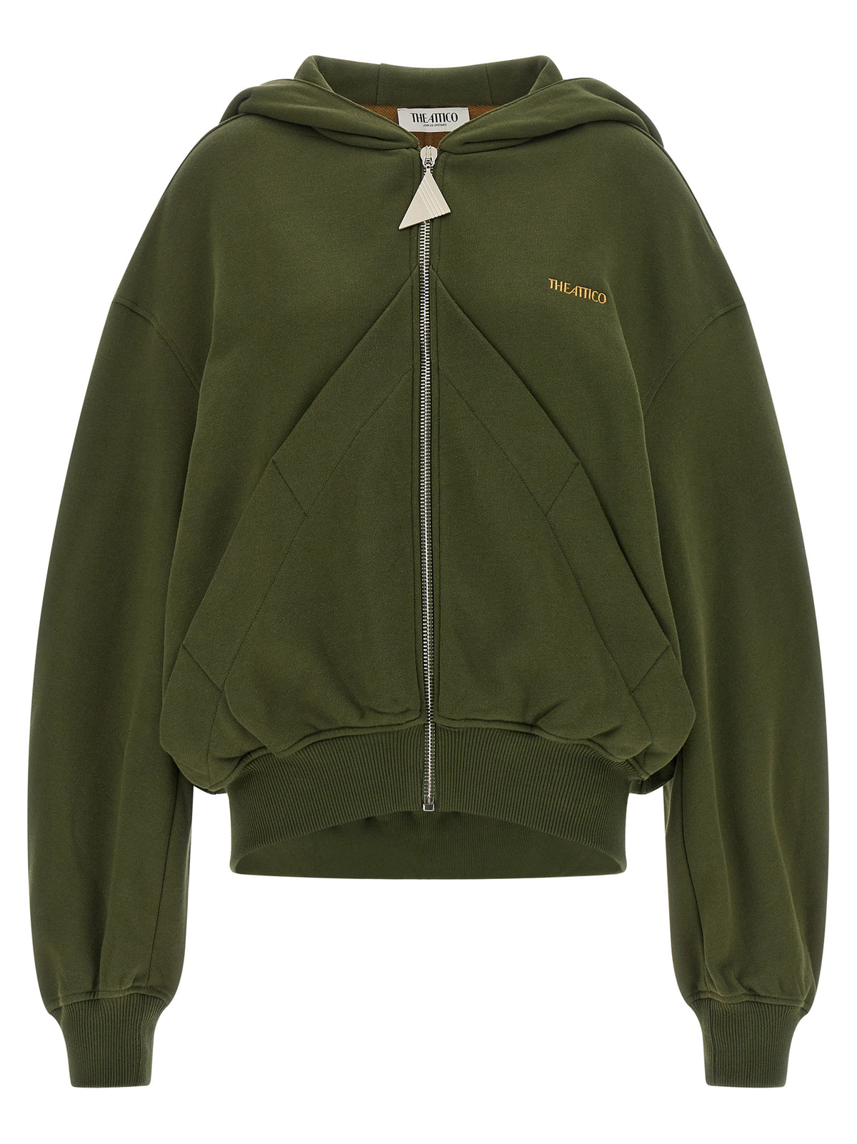 The Attico Green Fleece Hoodie