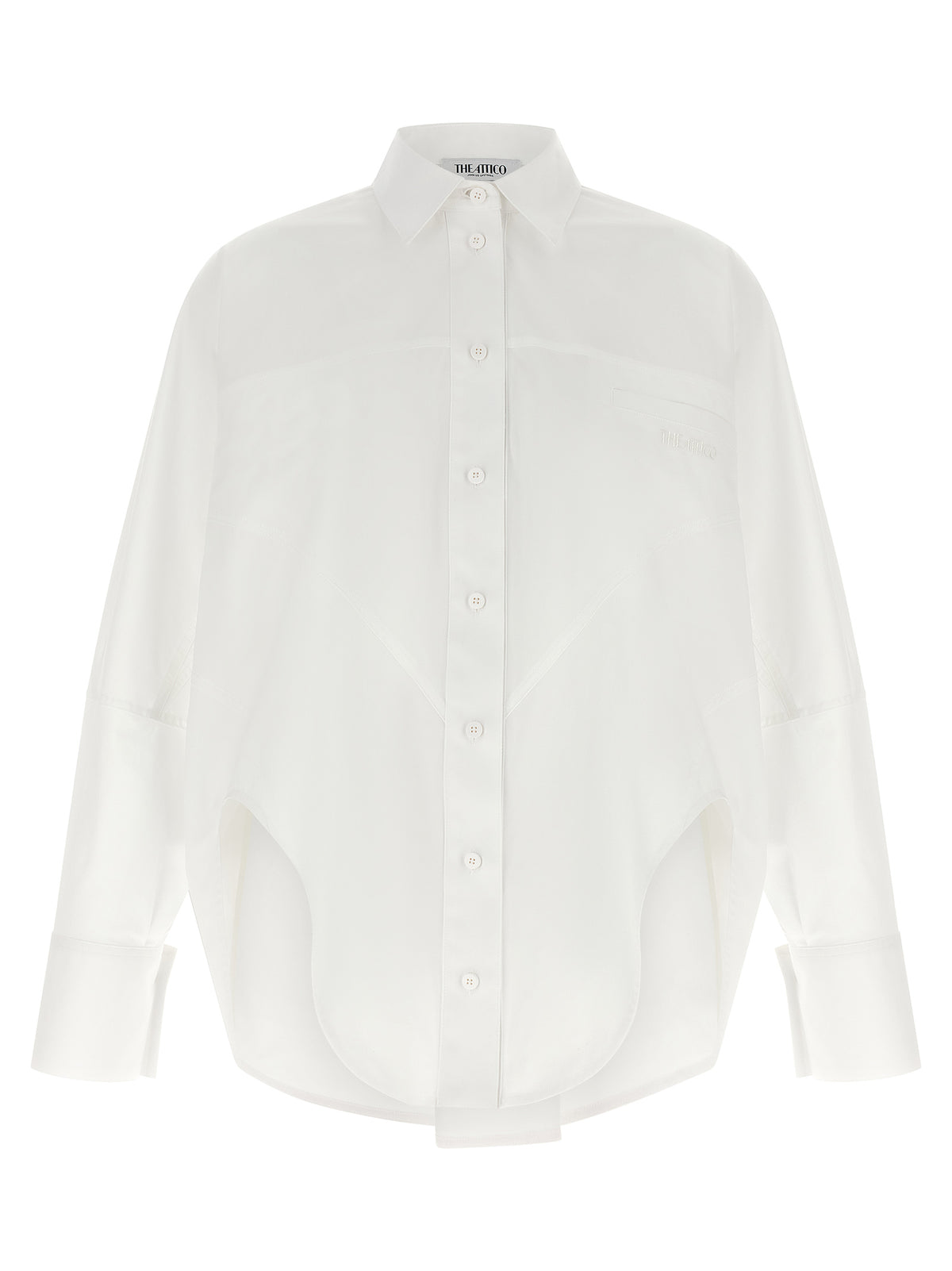 The Attico Shaped Hem Shirt