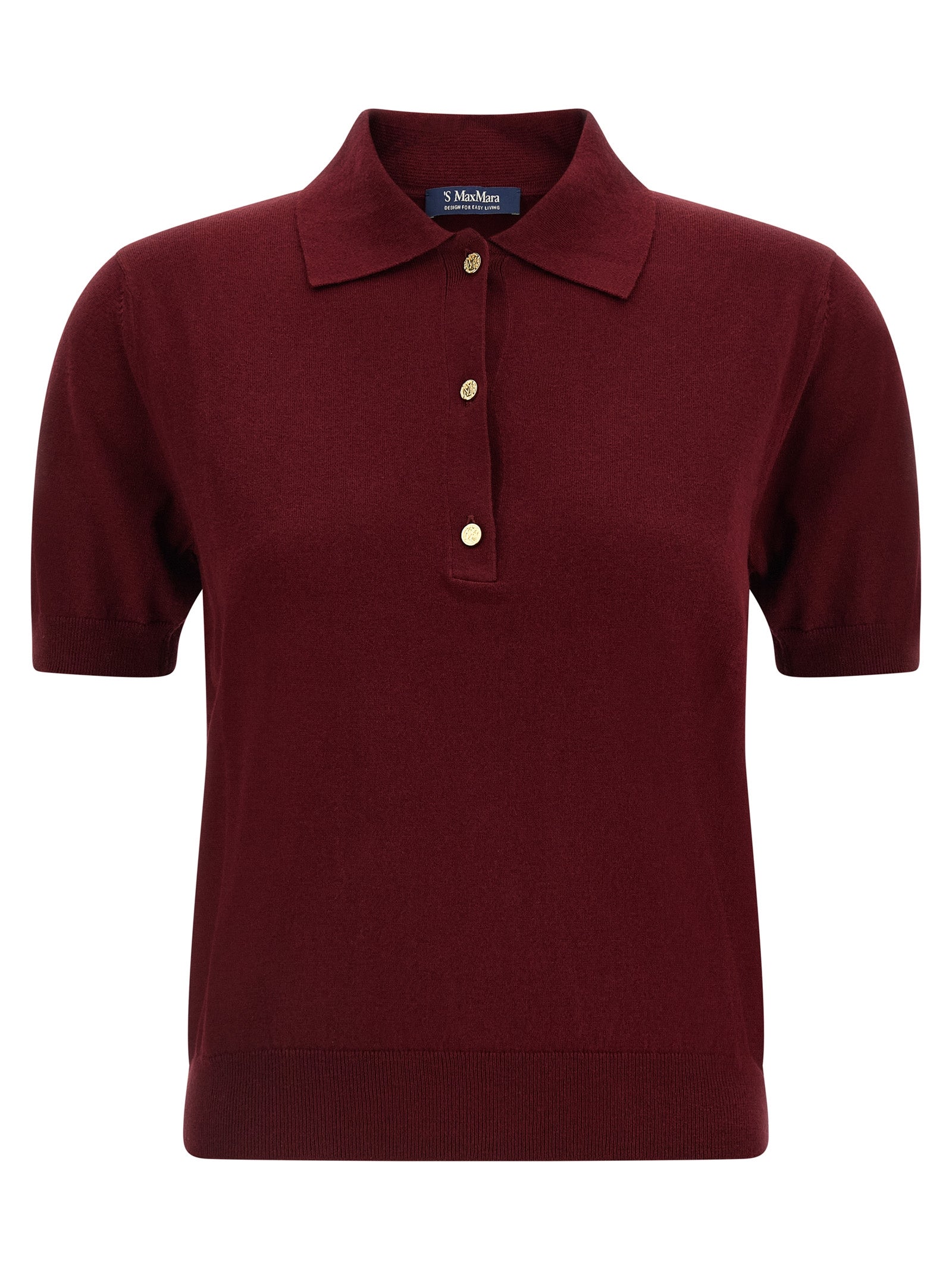 Max Mara 'S 'Pomposa' Knit Polo Shirt