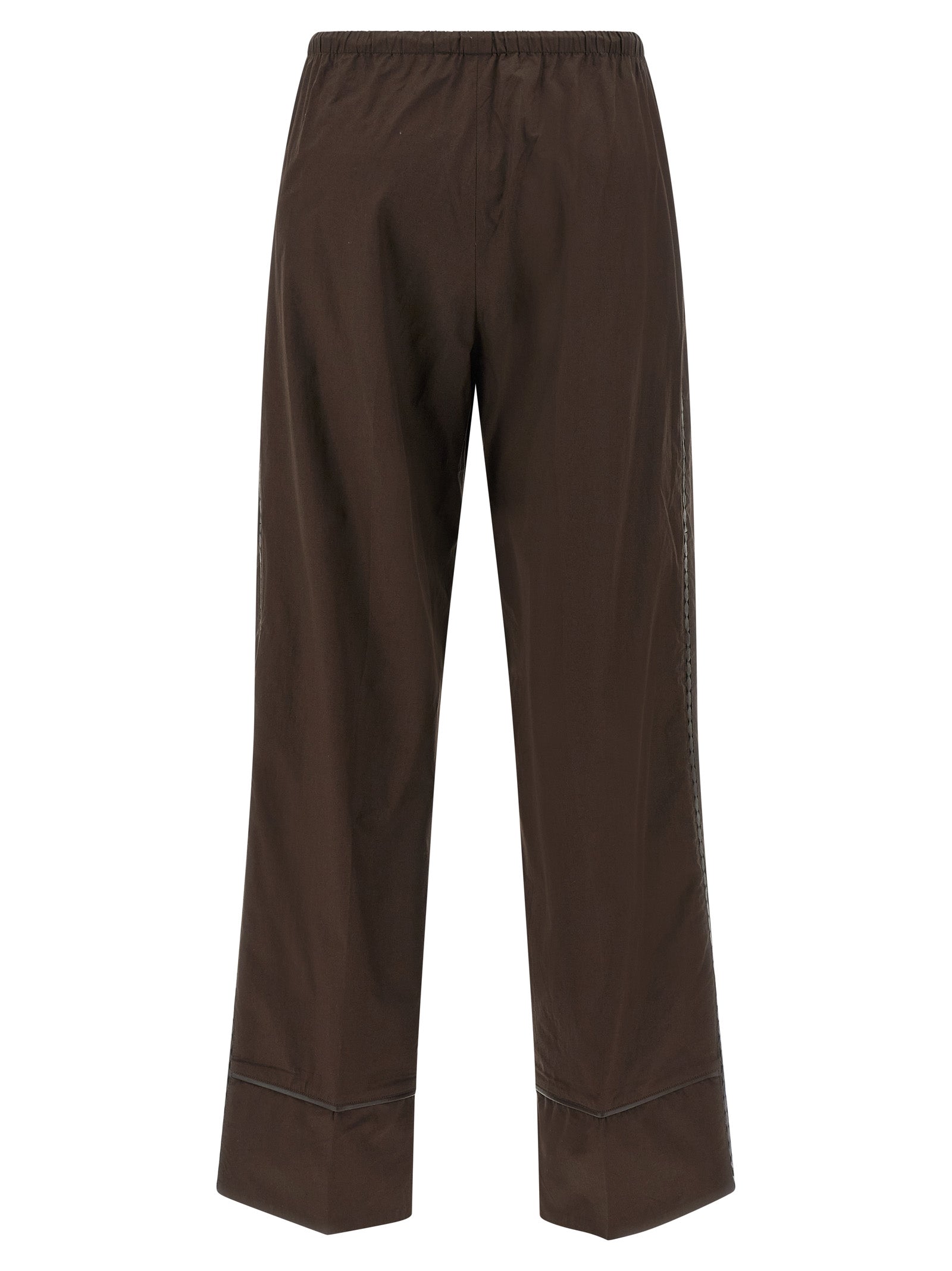 Yves Salomon Leather Insert Pants