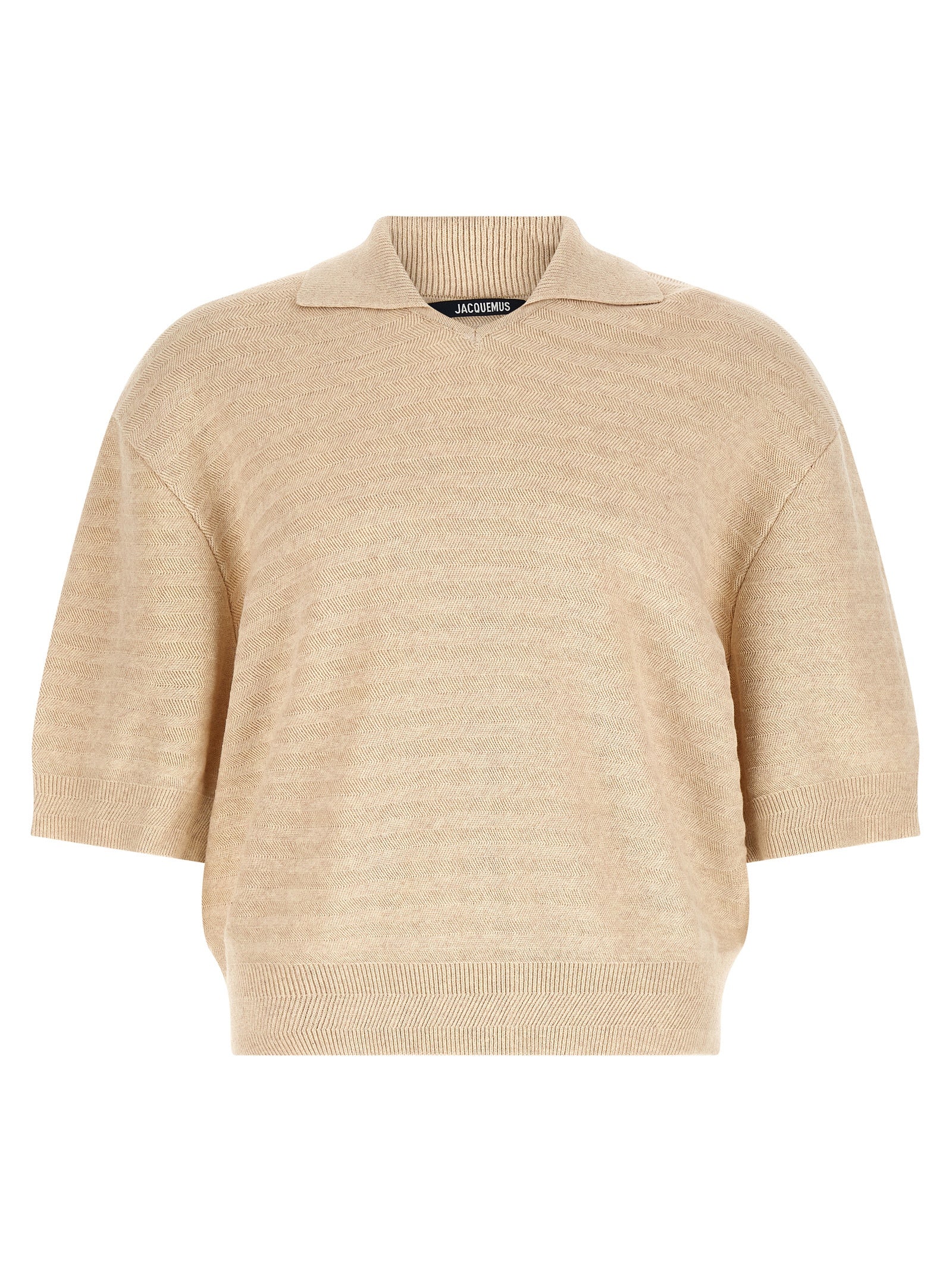 Jacquemus 'Le Polo Maille Chevron' Polo Shirt