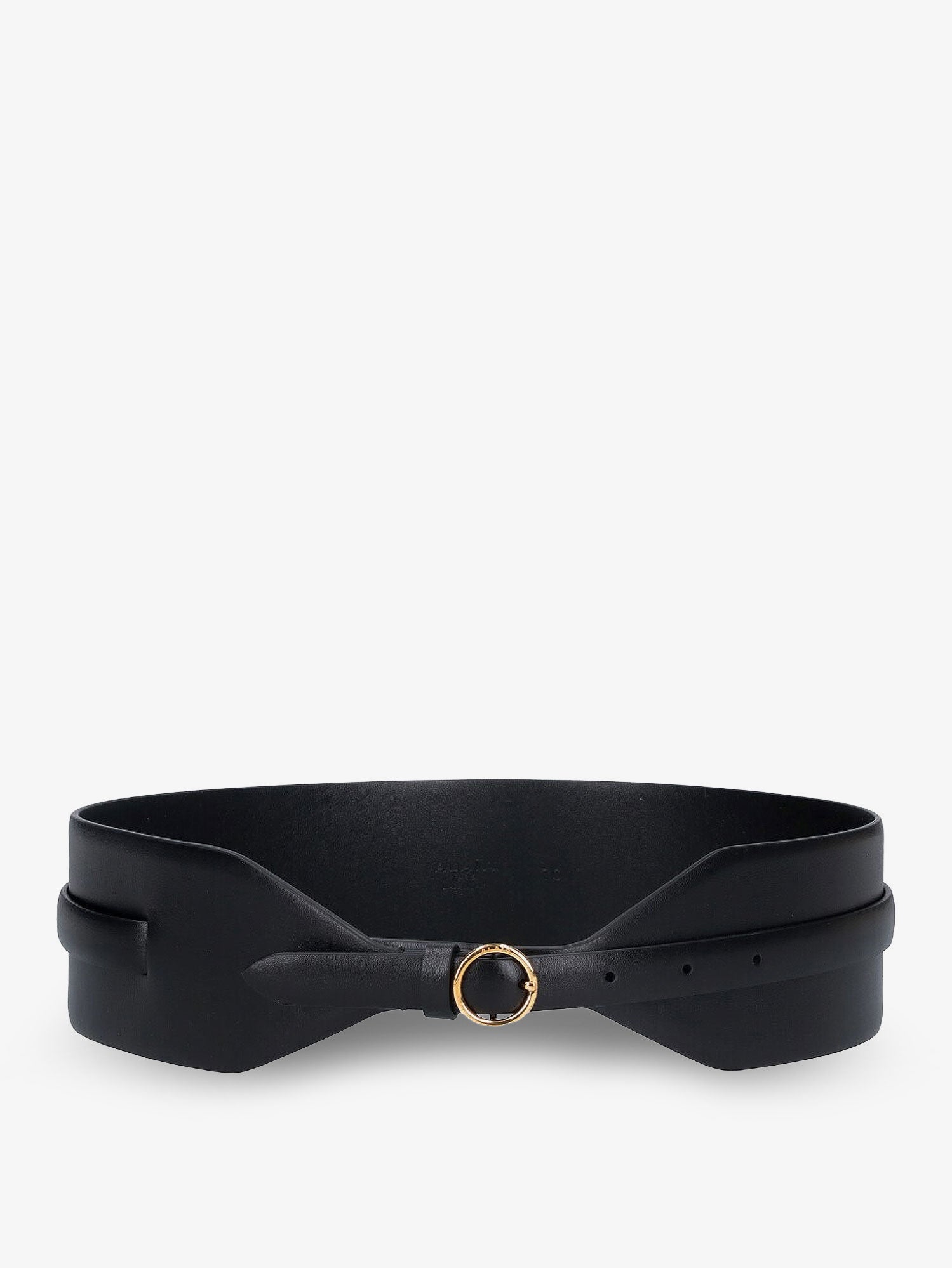 Alaïa Maxi Leather Belt With Metal Buckle