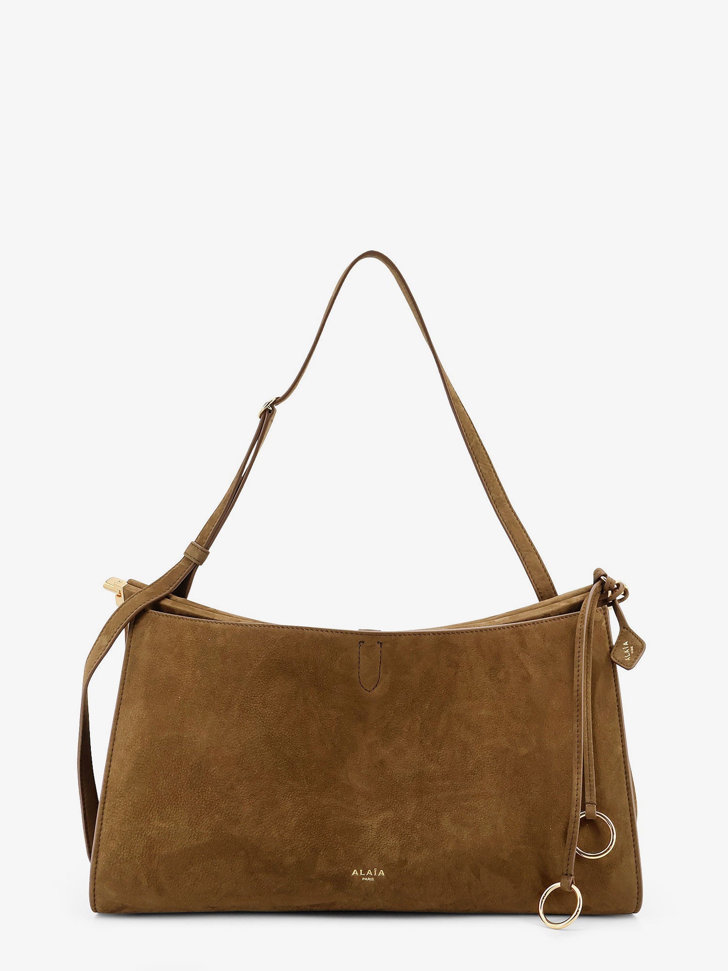 Alaïa Le Click Pocket 35 Nabuck Shoulder Bag