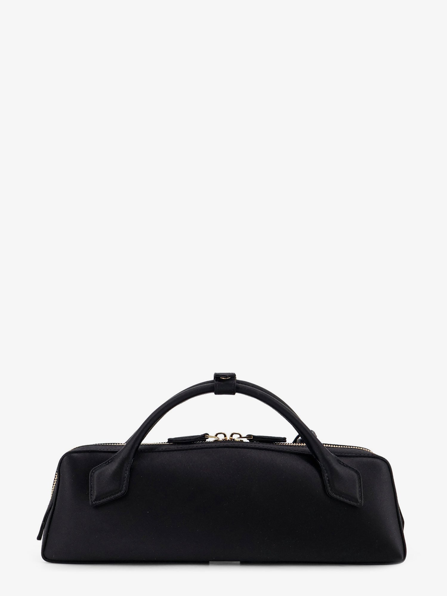 Alaïa Le Teckel Satin Handbag With Logo On The Front