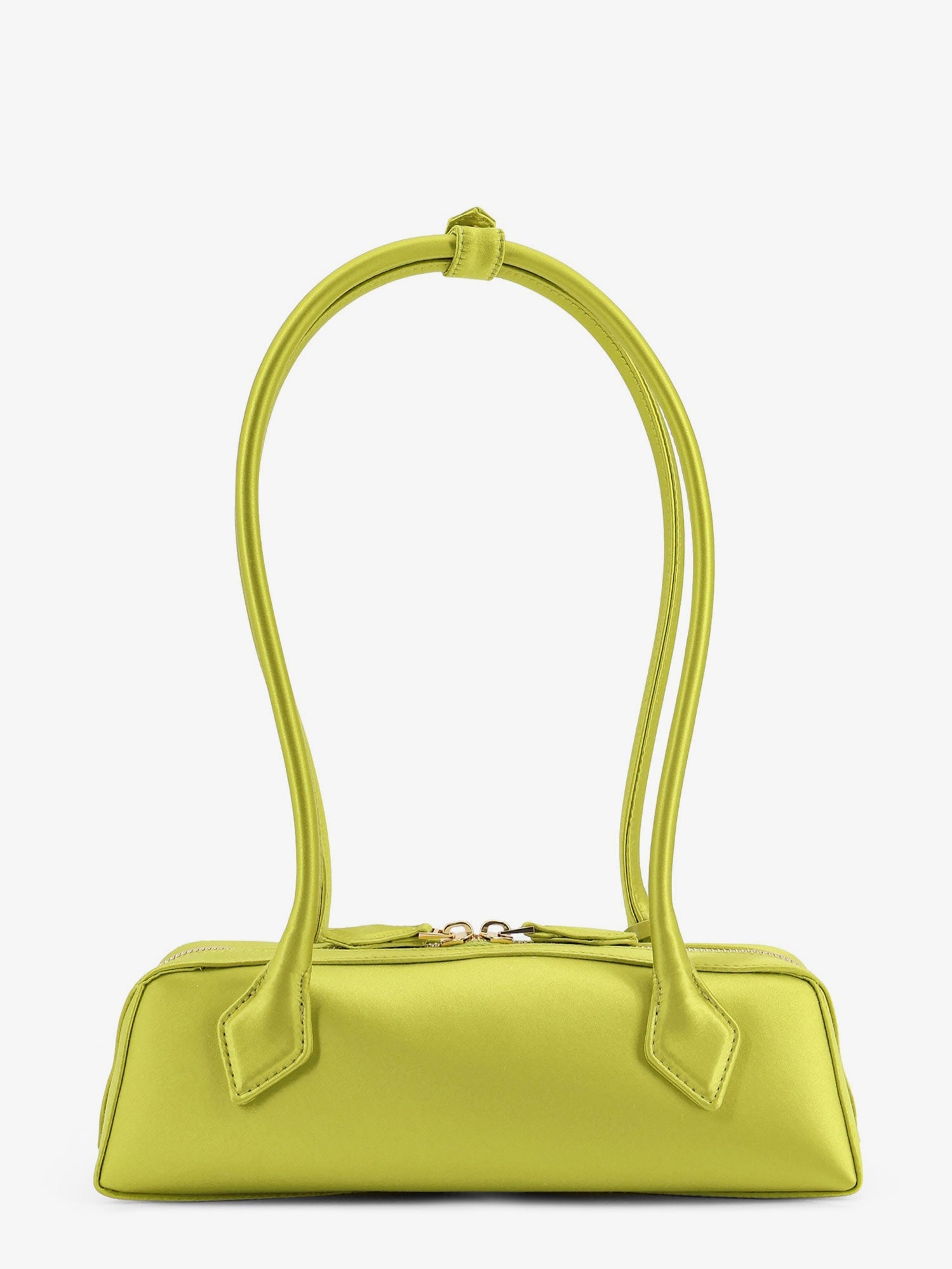 Alaïa Le Teckel Satin Shoulder Bag With Front Logo