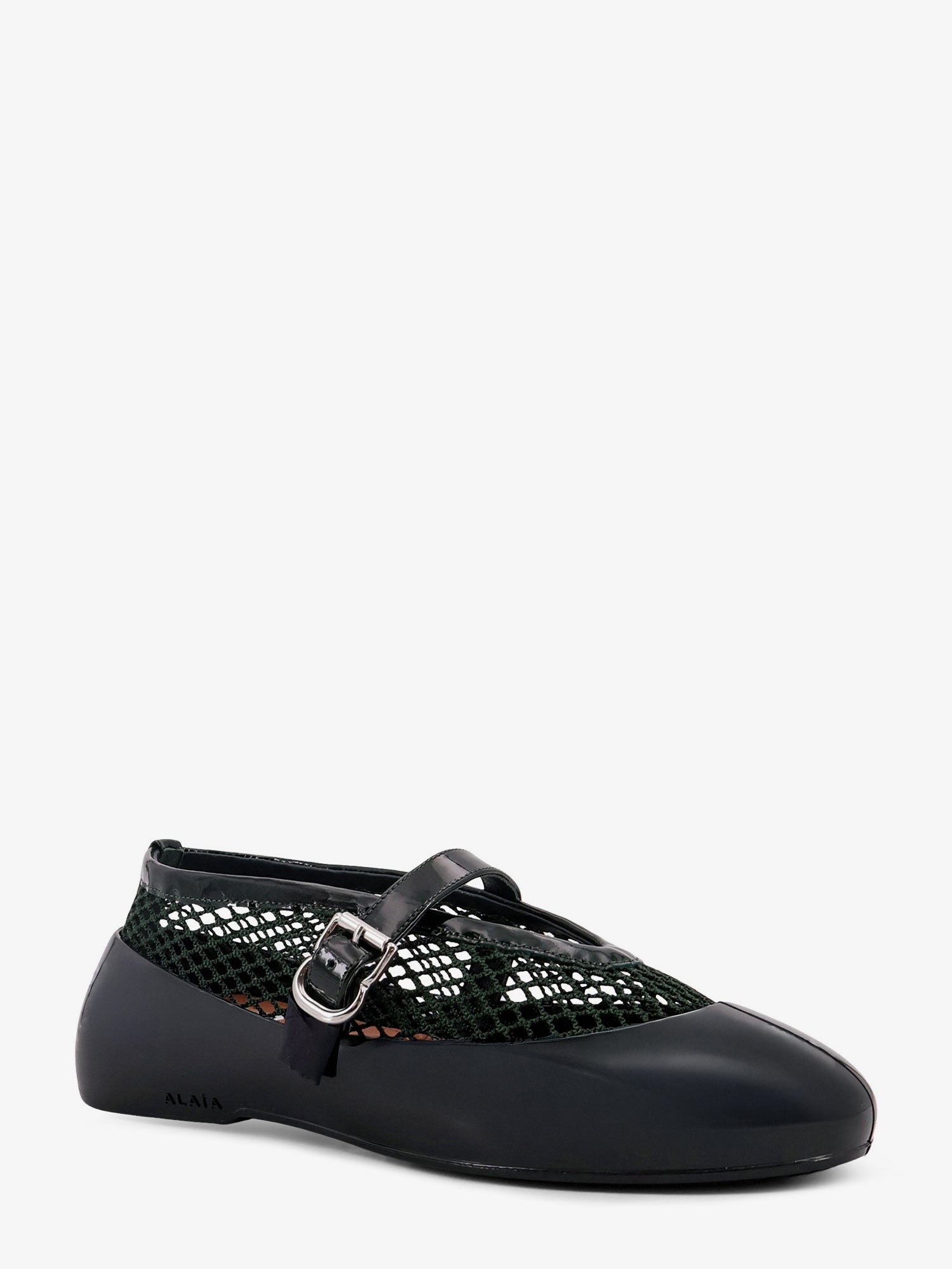Alaïa Mesh Rubber Flat Ballerinas