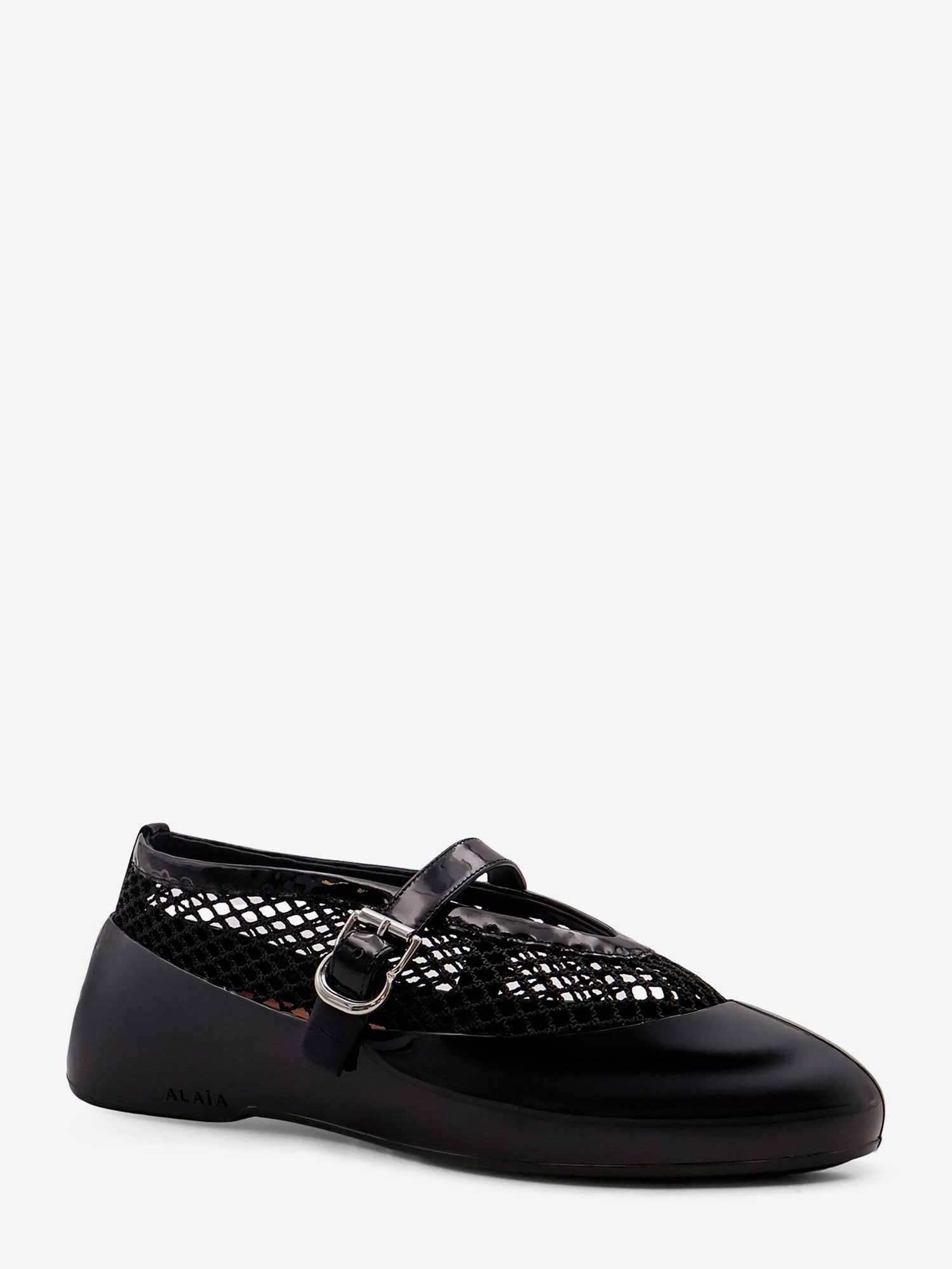 Alaïa Rubber Flat Mesh Ballerinas