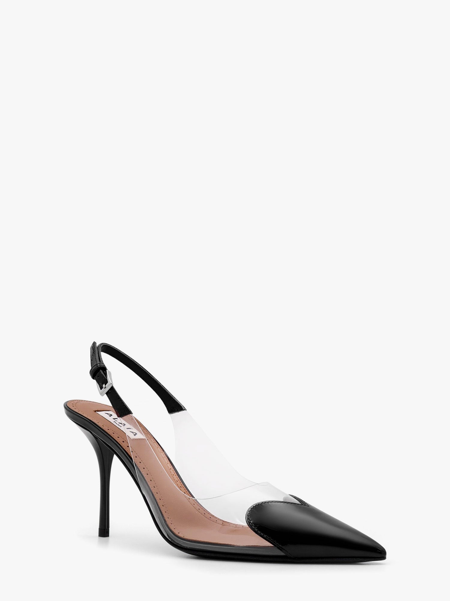Alaïa Le Coeur Pvc And Leather Slingback Décolleté
