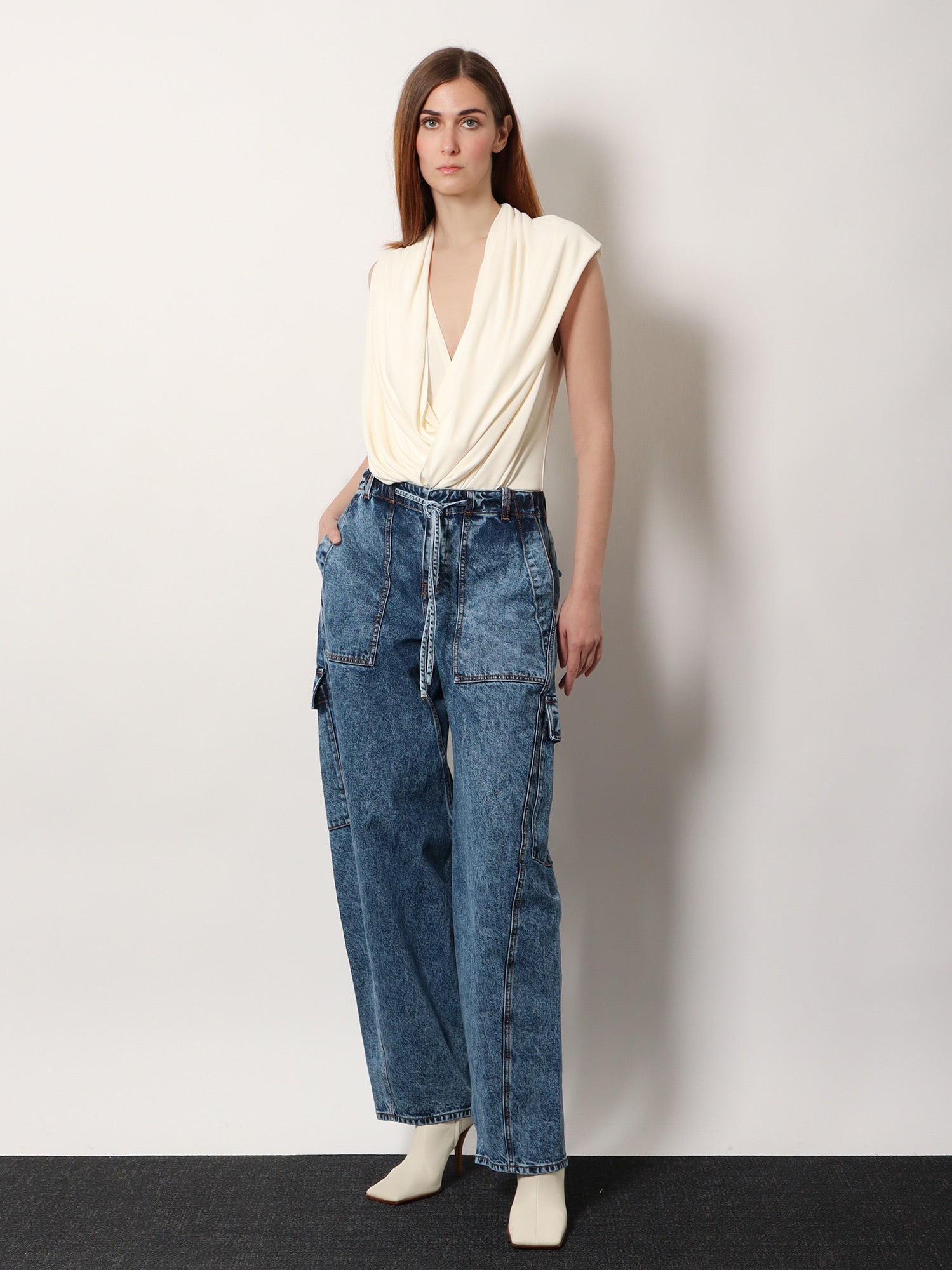 Alaïa Hooded Body Viscose Top