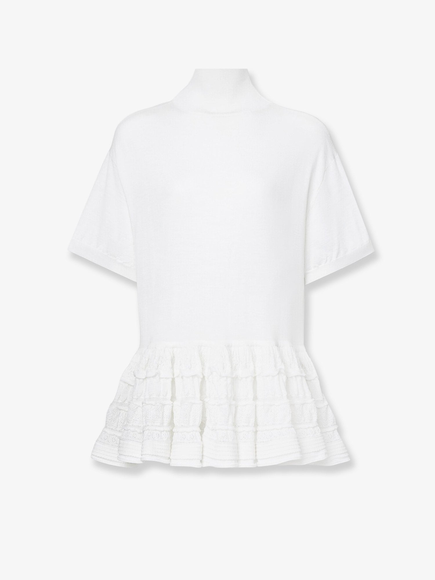 Alaïa Peplum Virgin Wool Sweater
