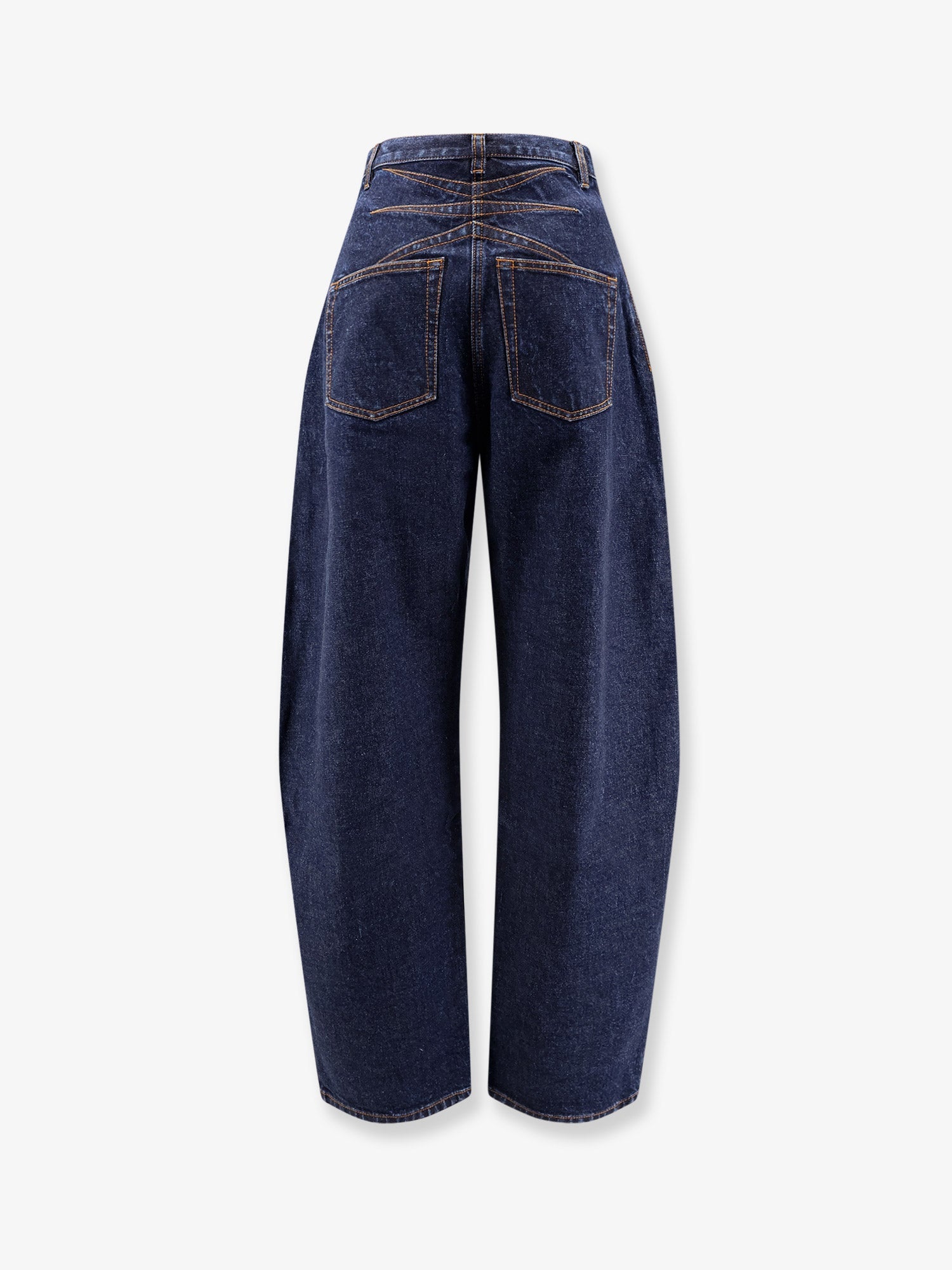 Alaïa Round Blue Denim Jeans