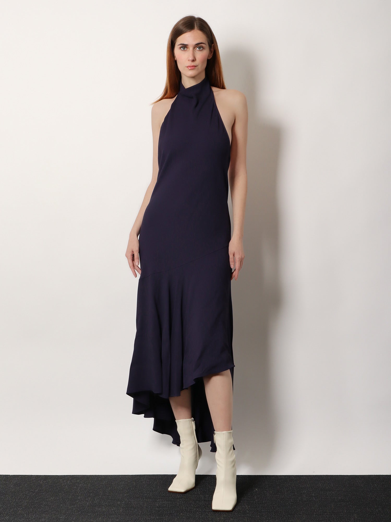 Alaïa Asym Viscose Long Dress