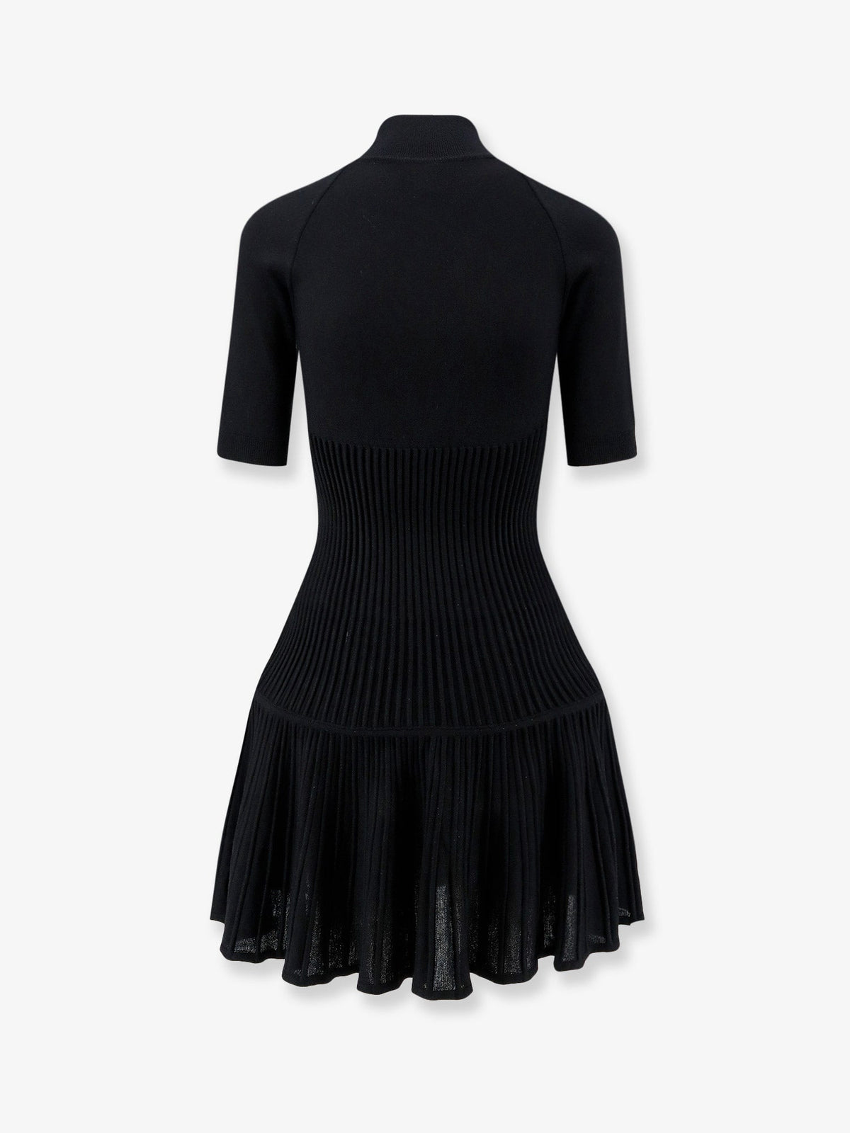 Alaïa Crinoline Wool Blend Short Dress
