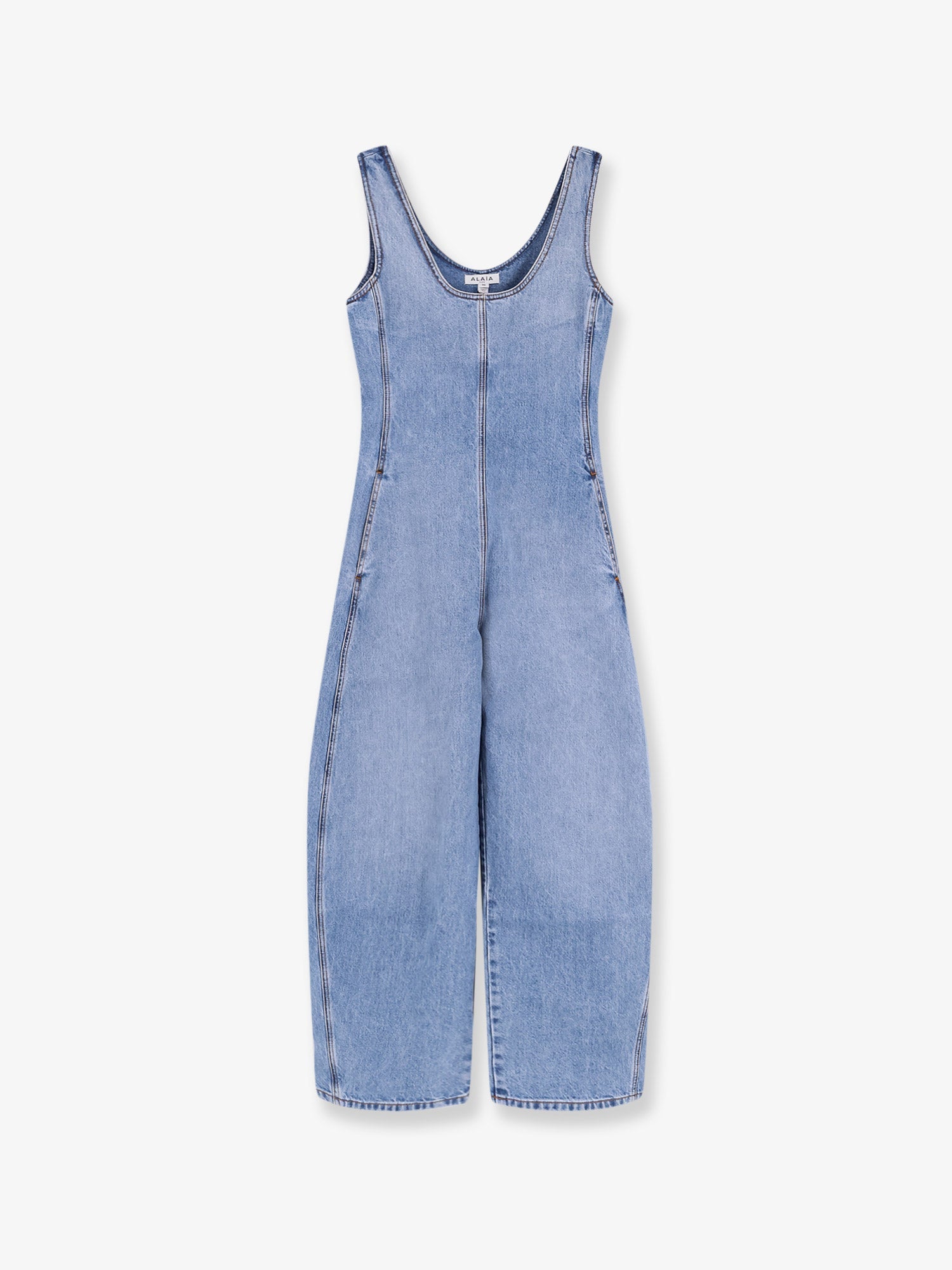 Alaïa Round Denim Jumpsuit