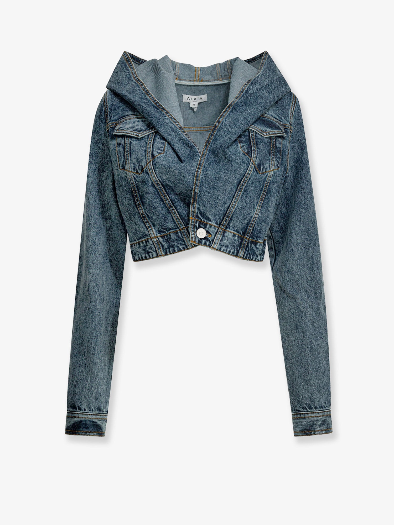 Alaïa Hooded Denim Jacket