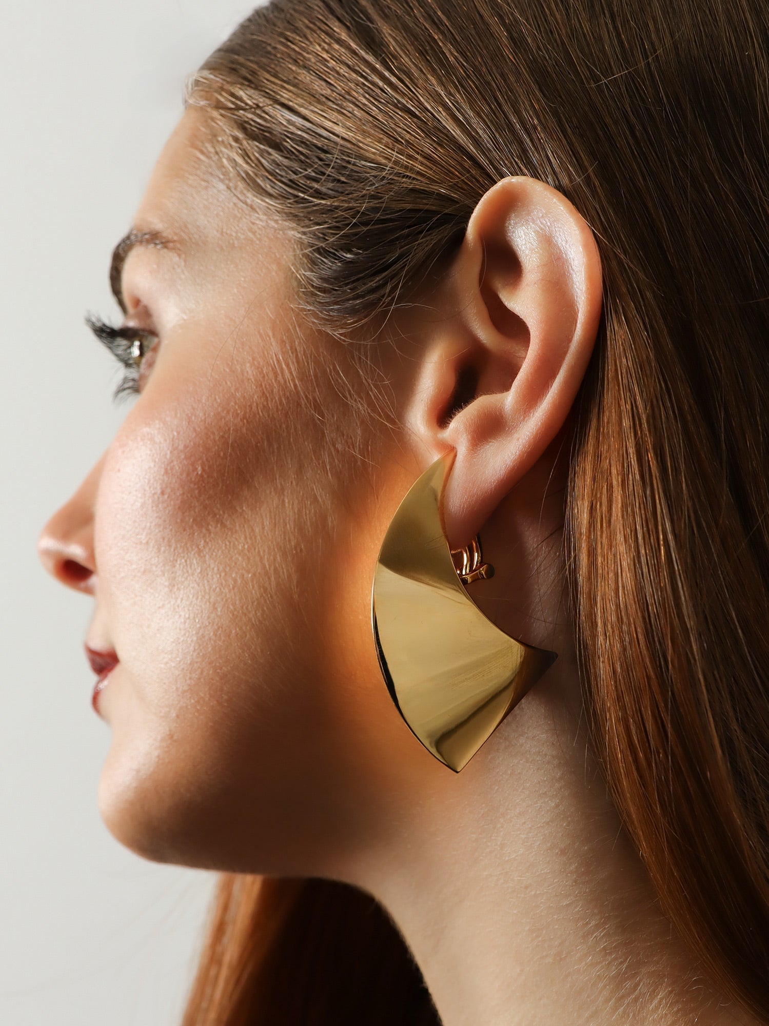 Alaïa Brass Earrings