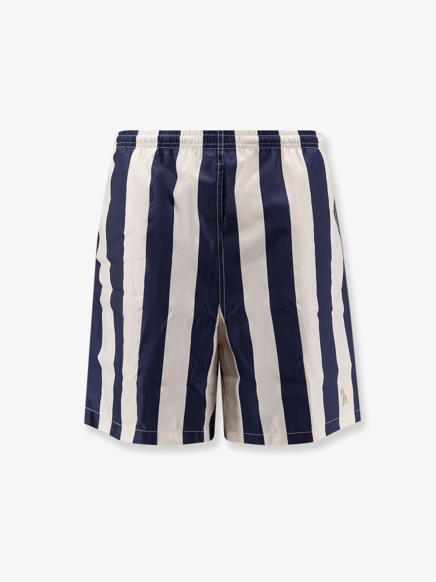 AMI Paris Nylon Swim Shorts With Striped Pattern